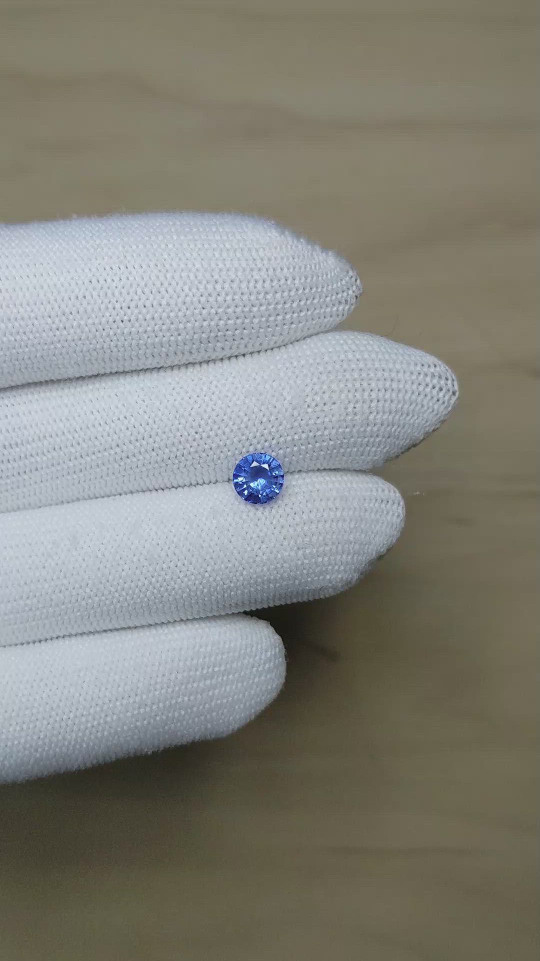 1.45 Ct. Blue Sapphire from Ceylon (Sri Lanka) Size Video