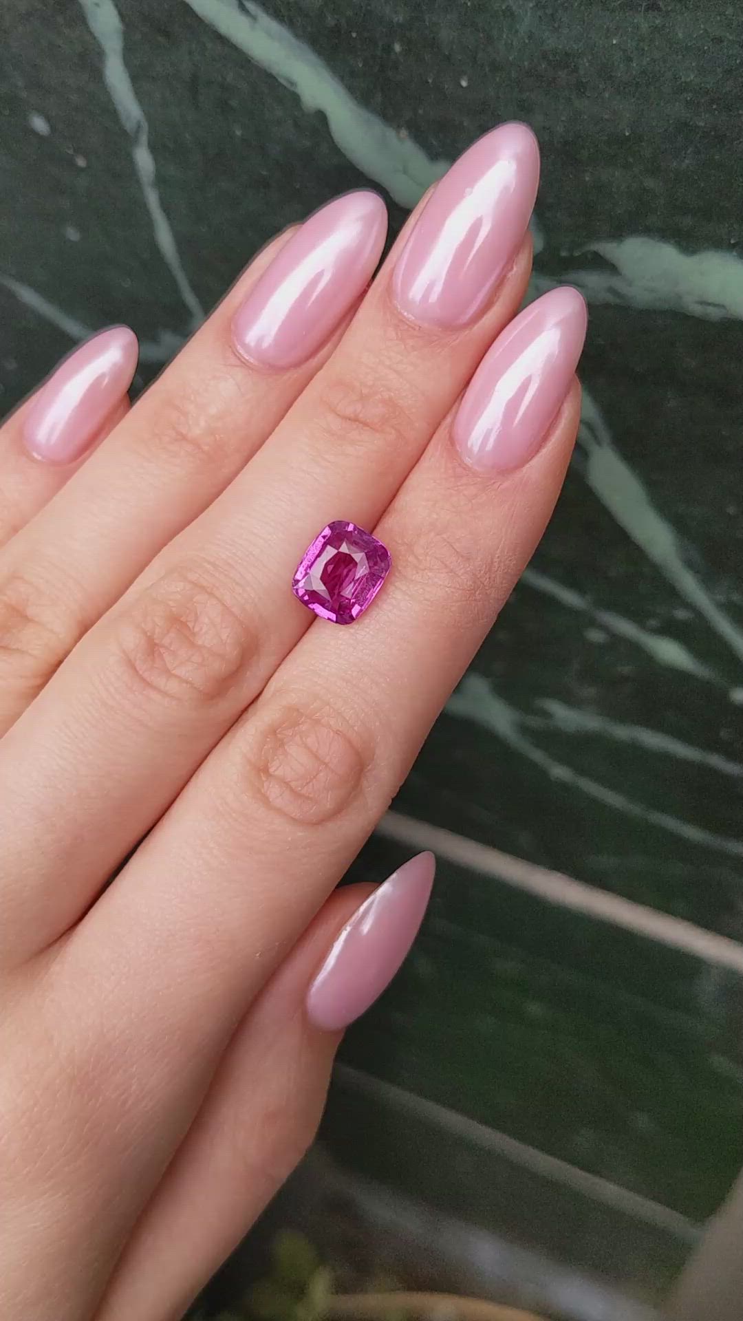 5.01 Ct. Pink Sapphire from Madagascar Size Video