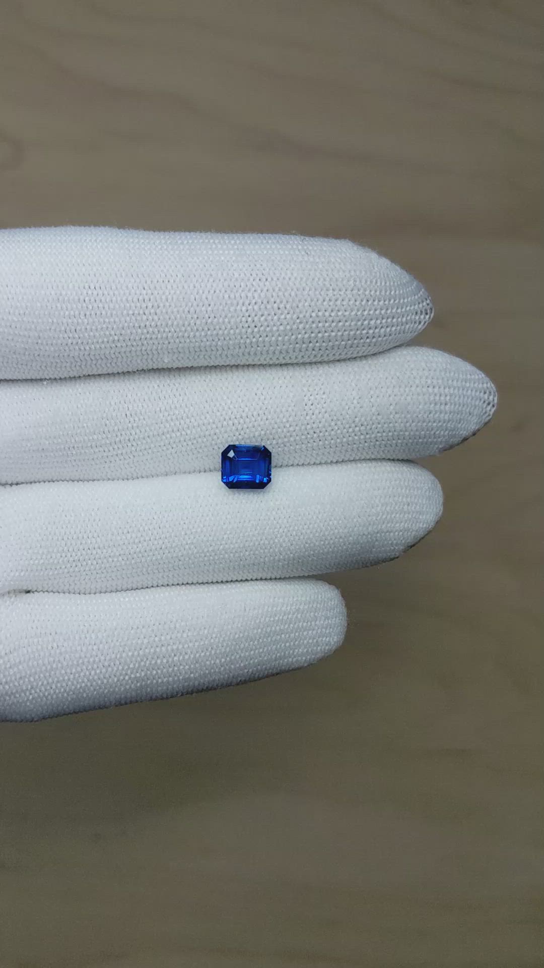 2.54 Ct. Blue Sapphire from Ceylon (Sri Lanka) Size Video