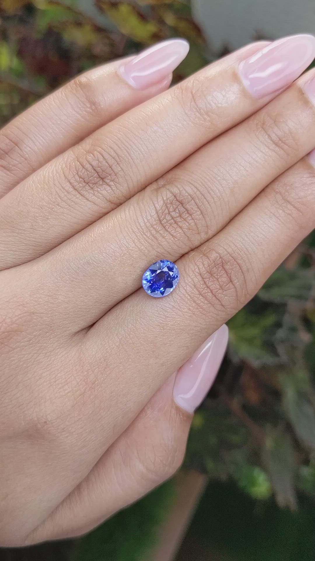 2.00 Ct. Blue Sapphire from Ceylon (Sri Lanka) Size Video