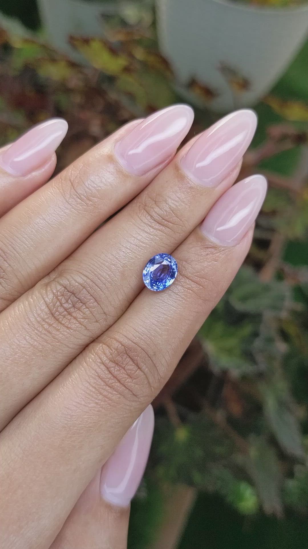 1.76 Ct. Blue Sapphire from Ceylon (Sri Lanka) Size Video