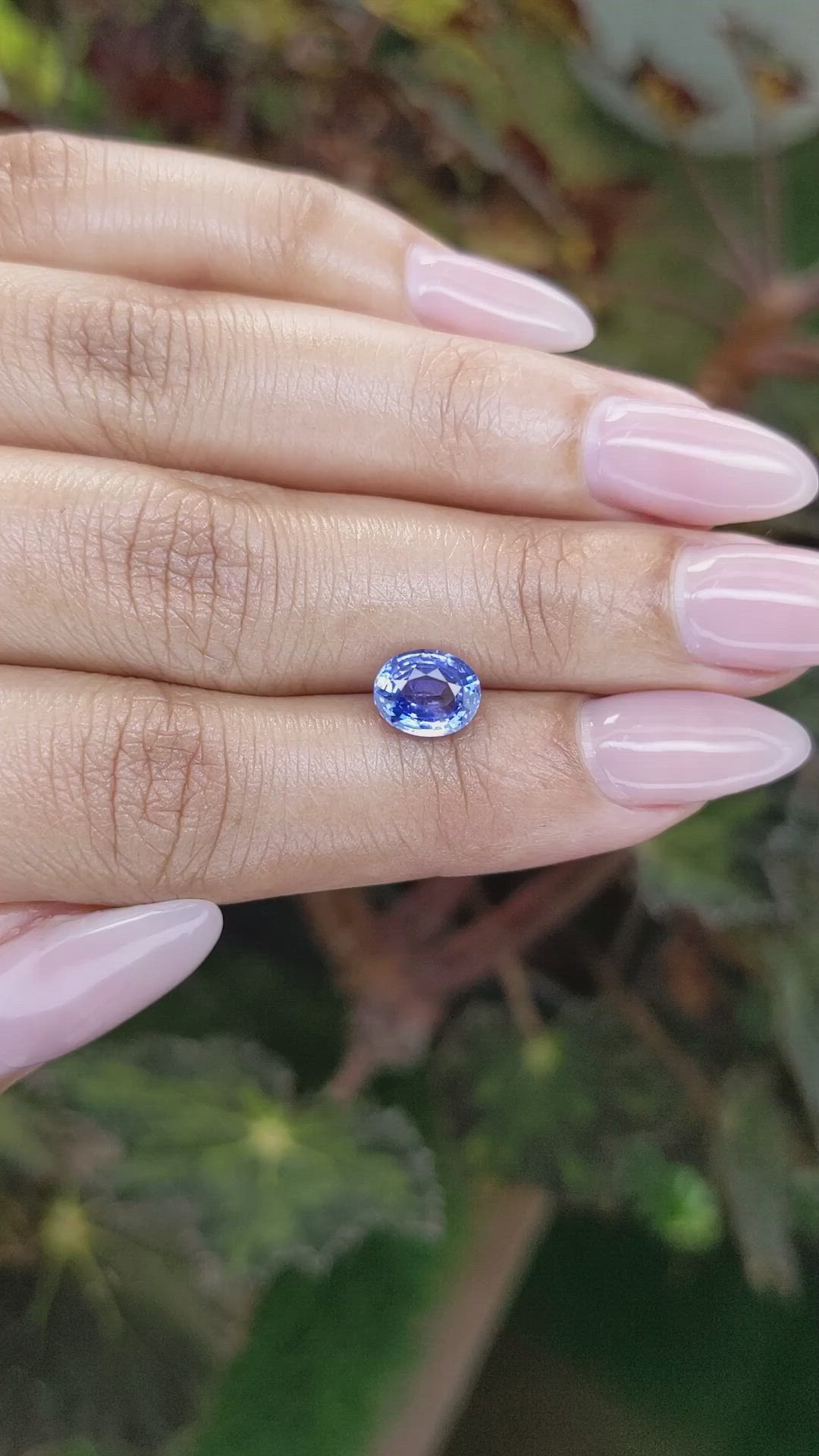 1.76 Ct. Blue Sapphire from Ceylon (Sri Lanka) Size Video