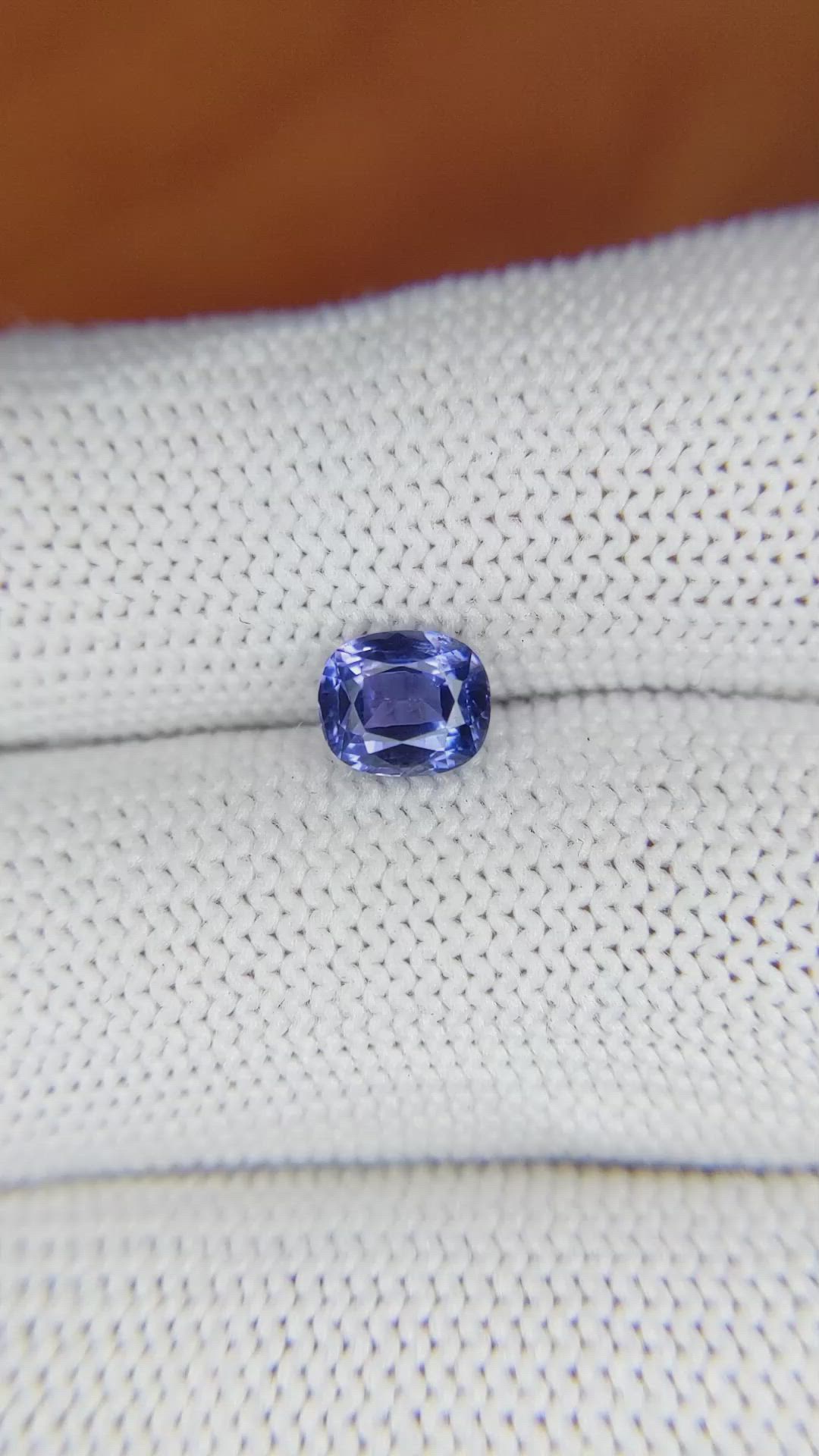 1.31 Ct. Blue Sapphire from Ceylon (Sri Lanka) Size Video