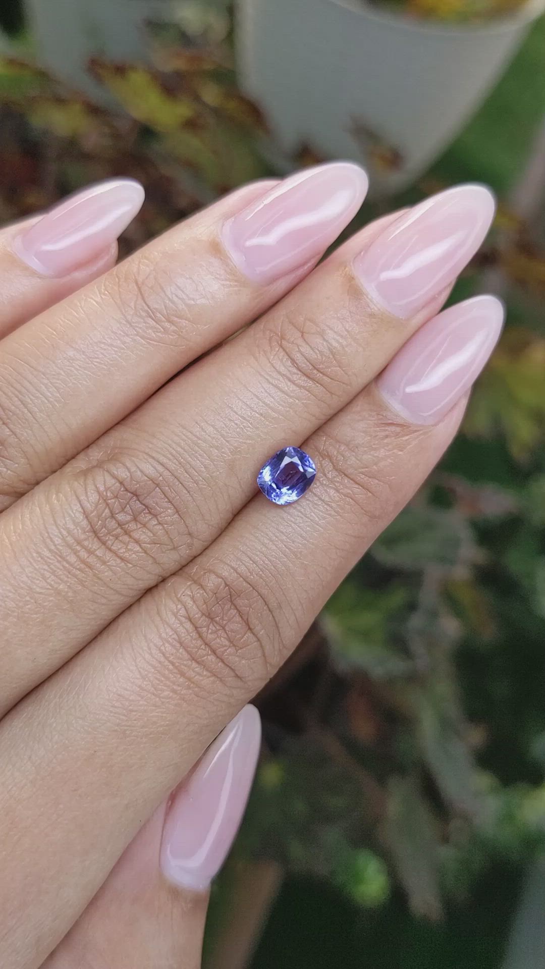 1.31 Ct. Blue Sapphire from Ceylon (Sri Lanka) Size Video