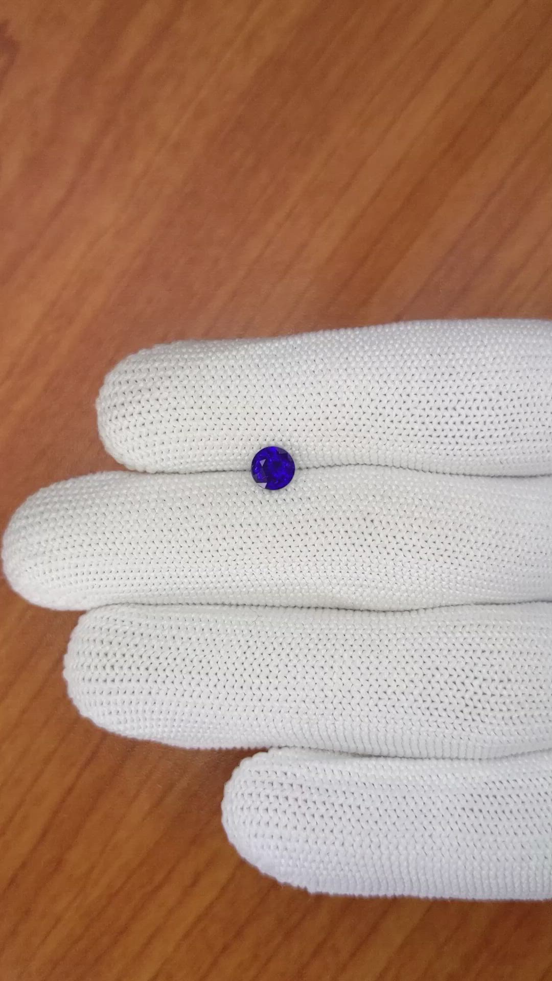 0.68 Ct. Blue Sapphire from Ceylon (Sri Lanka) Size Video