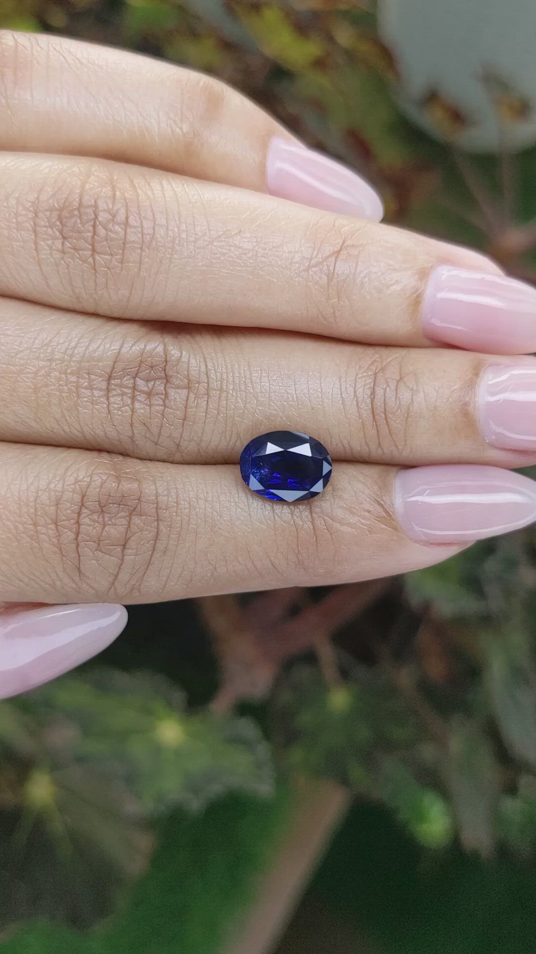 2.99 Ct. Blue Sapphire from Ceylon (Sri Lanka) Size Video