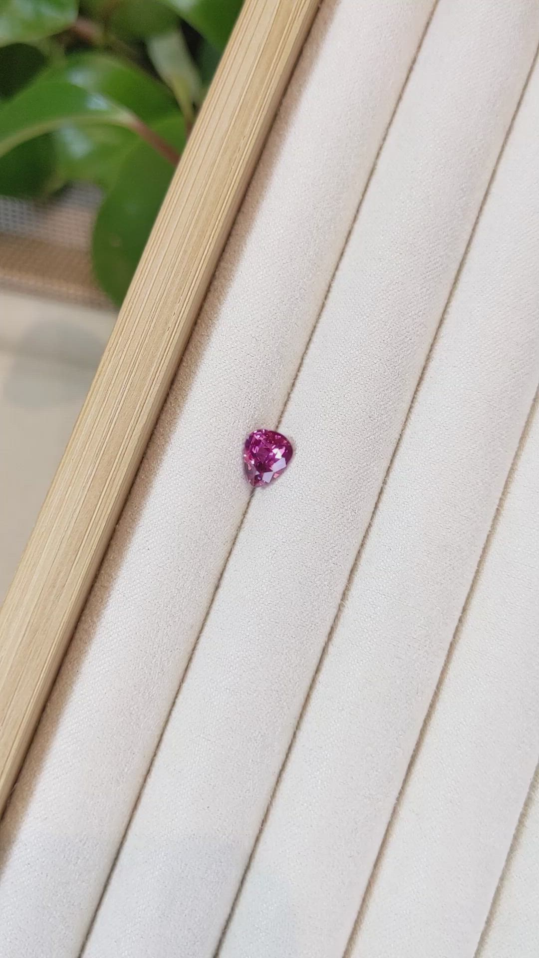 1.61 Ct. Purplish Pink Sapphire from Ceylon (Sri Lanka) Size Video