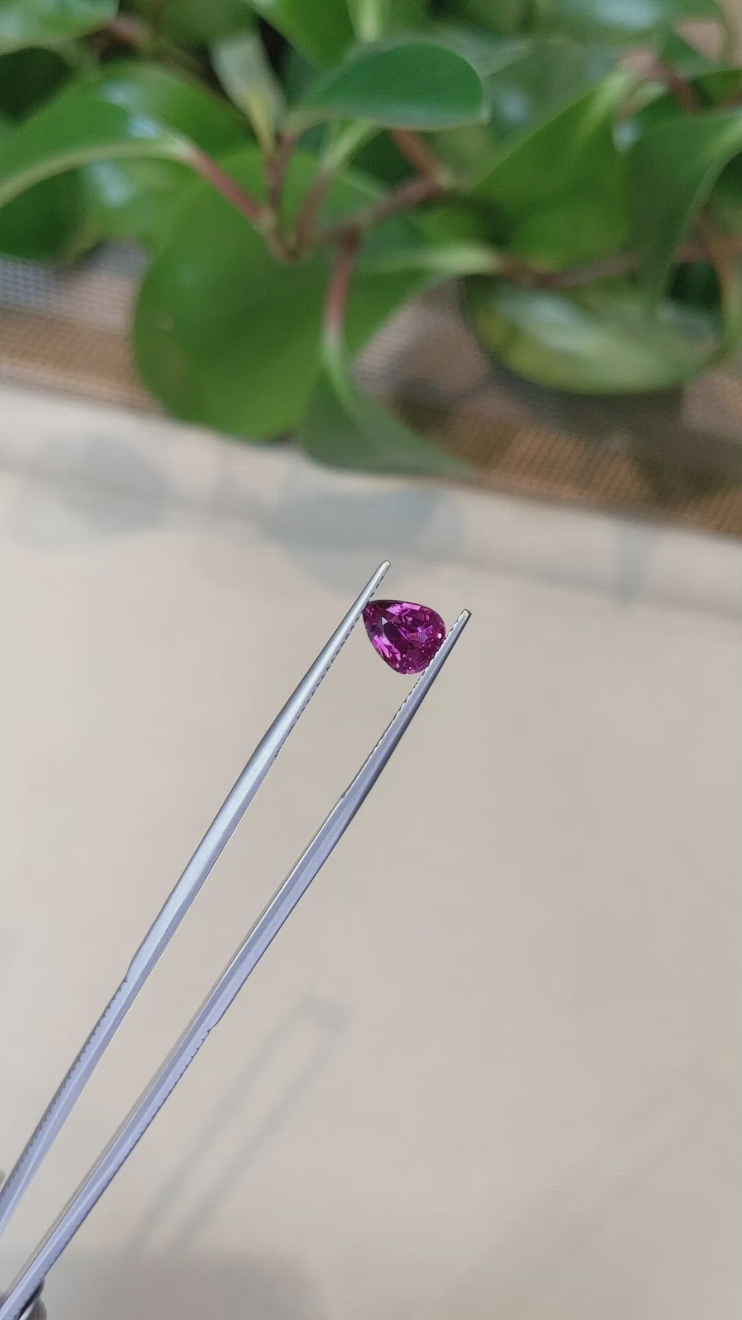1.61 Ct. Purplish Pink Sapphire from Ceylon (Sri Lanka) Size Video
