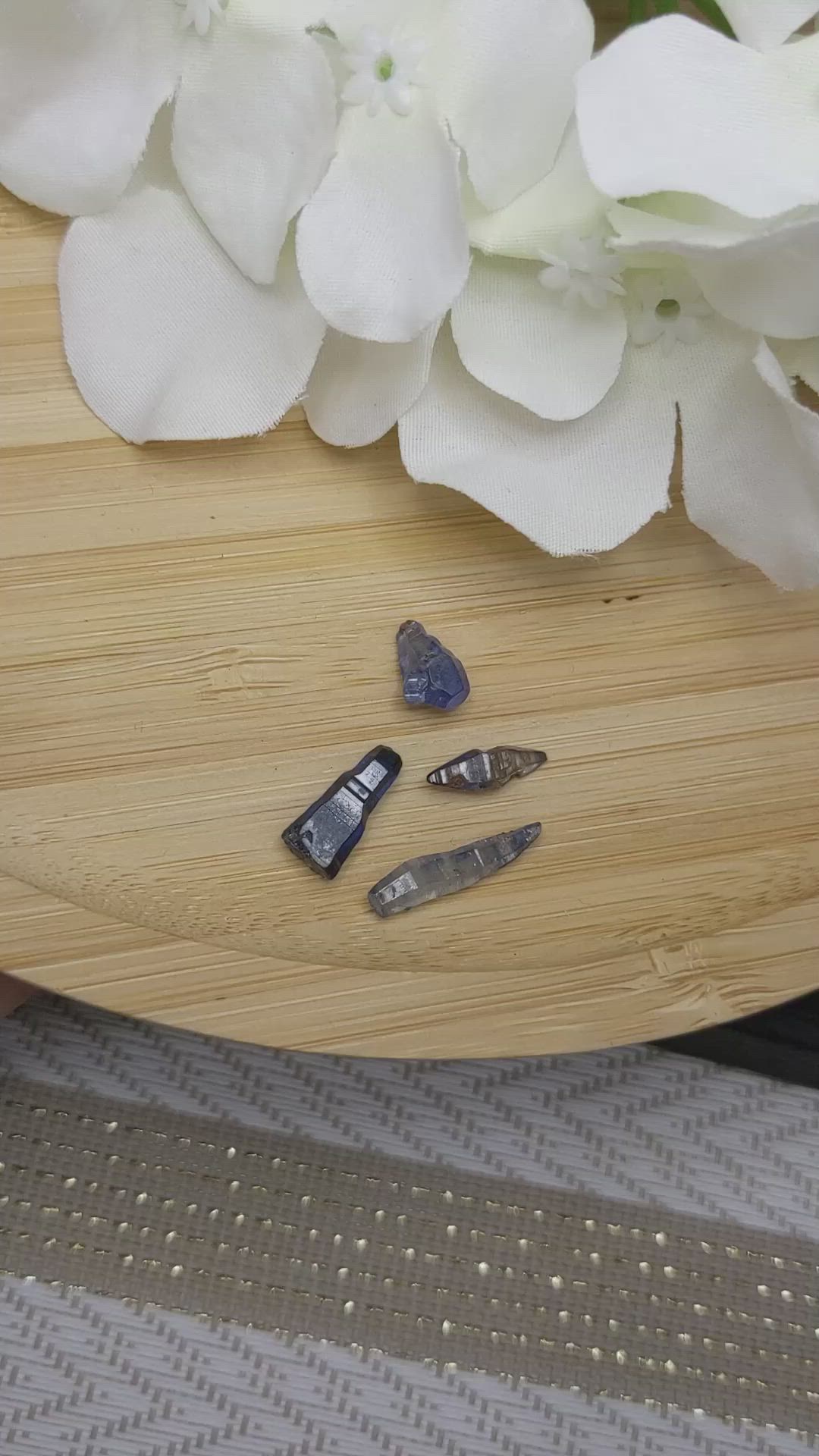 9.52 Ct. Blue Sapphire Crystal from Ceylon (Sri Lanka) Size Video