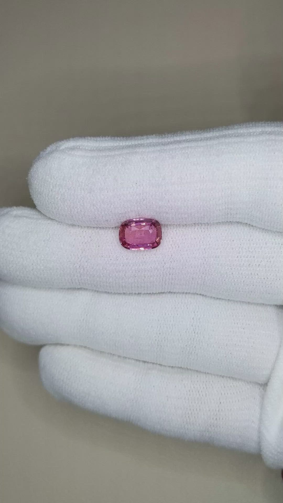 2.05 Ct. Purplish Pink Sapphire from Madagascar Size Video