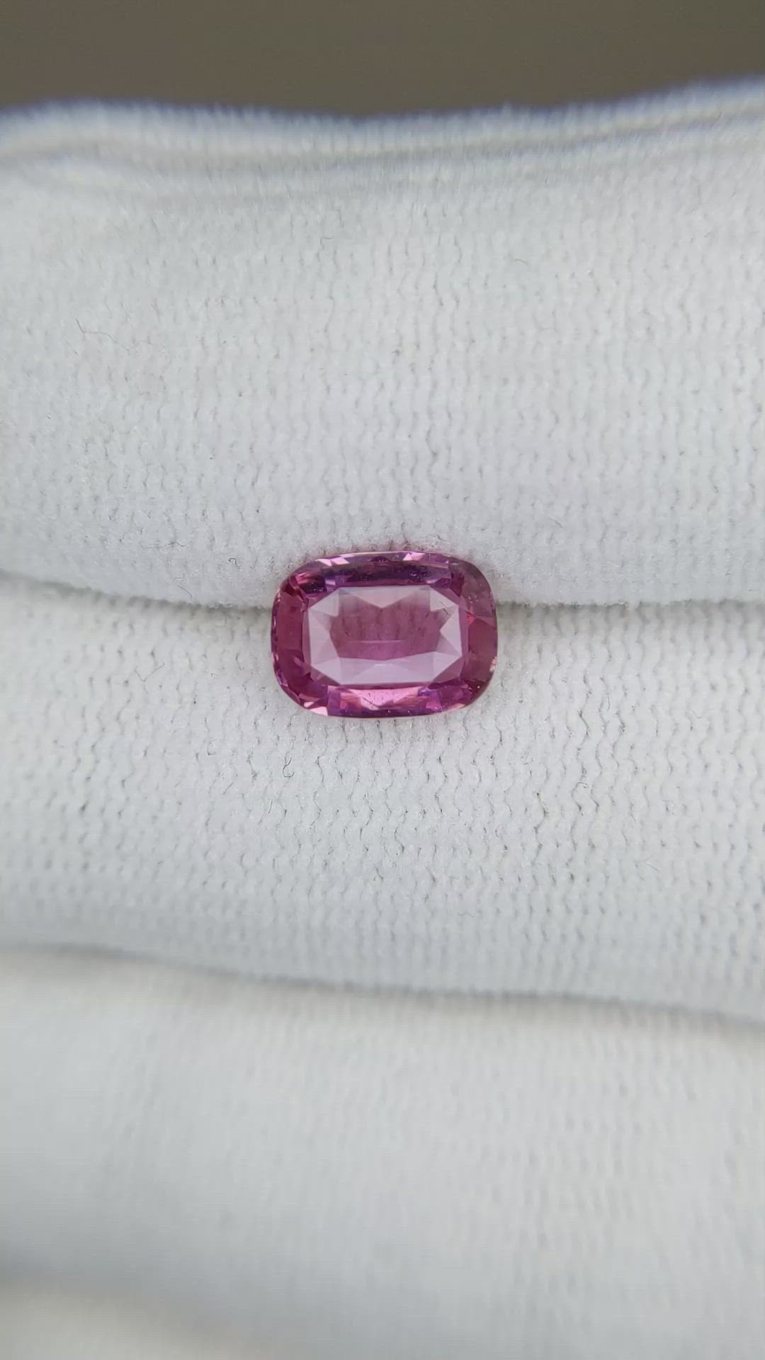 2.05 Ct. Purplish Pink Sapphire from Madagascar Size Video