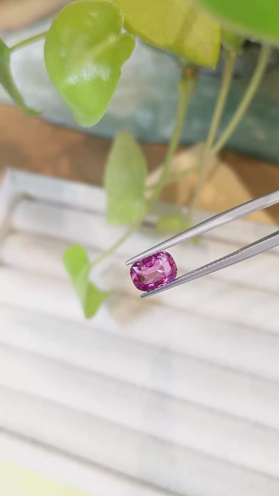 2.05 Ct. Purplish Pink Sapphire from Madagascar Size Video