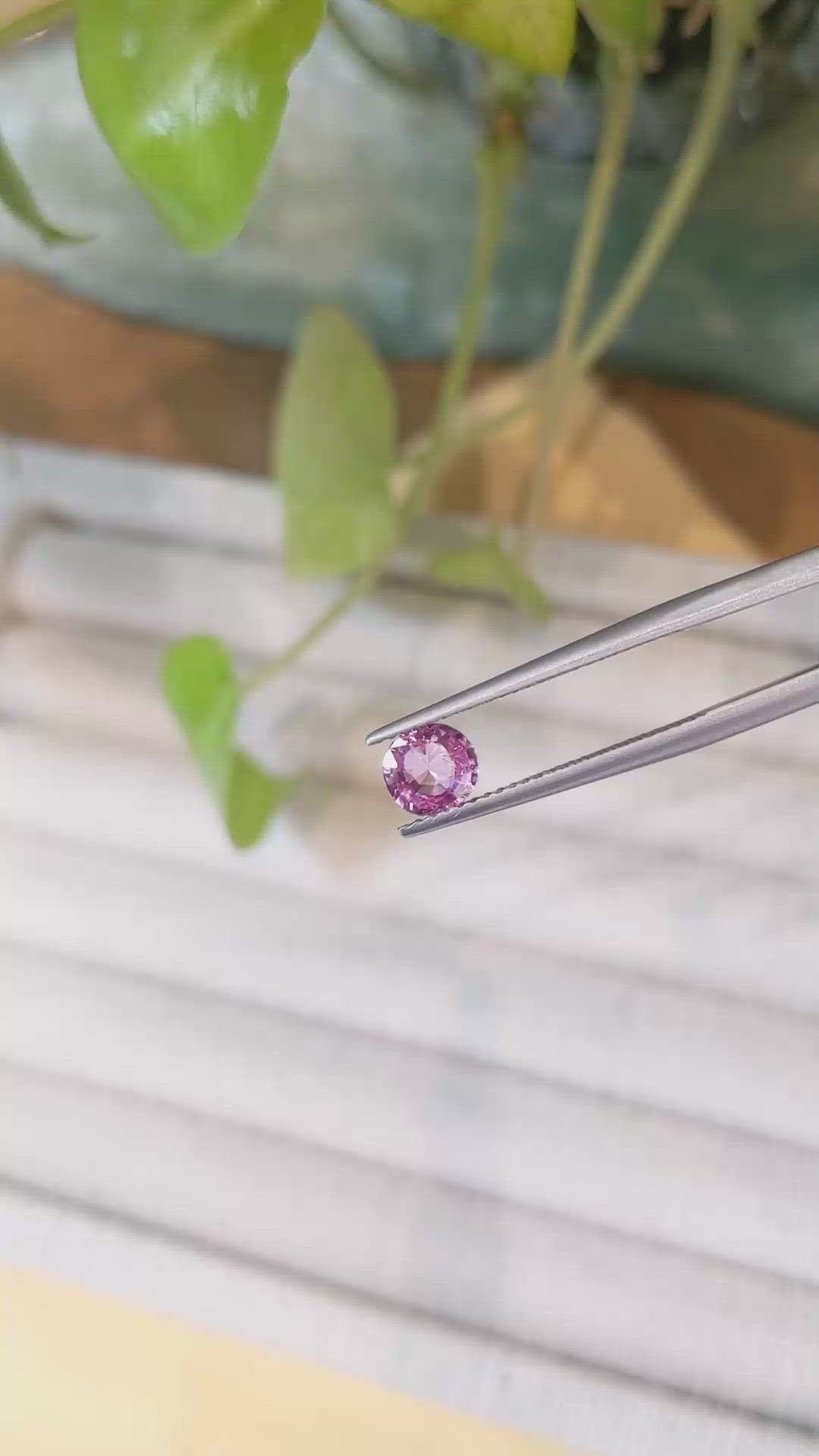 1.05 Ct. Pink Sapphire from Madagascar Size Video