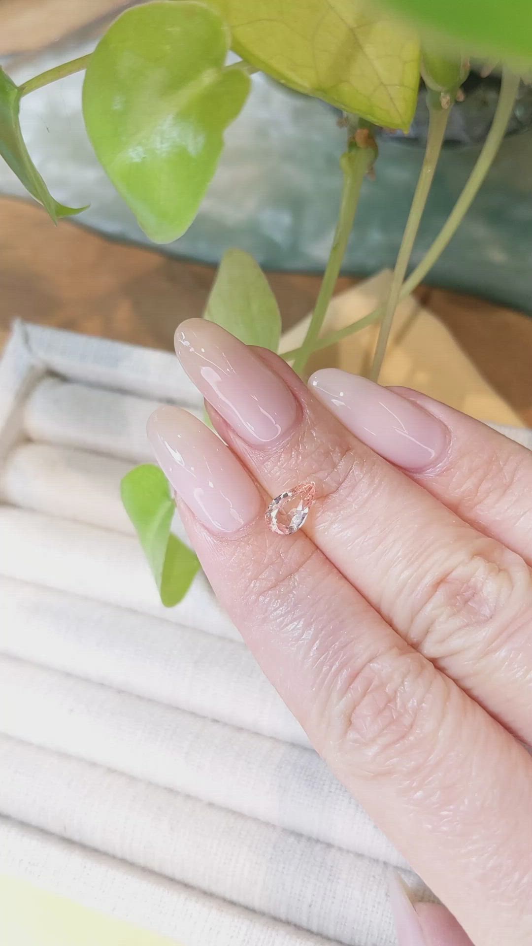 1.08 Ct. Peach Sapphire from Madagascar Size Video