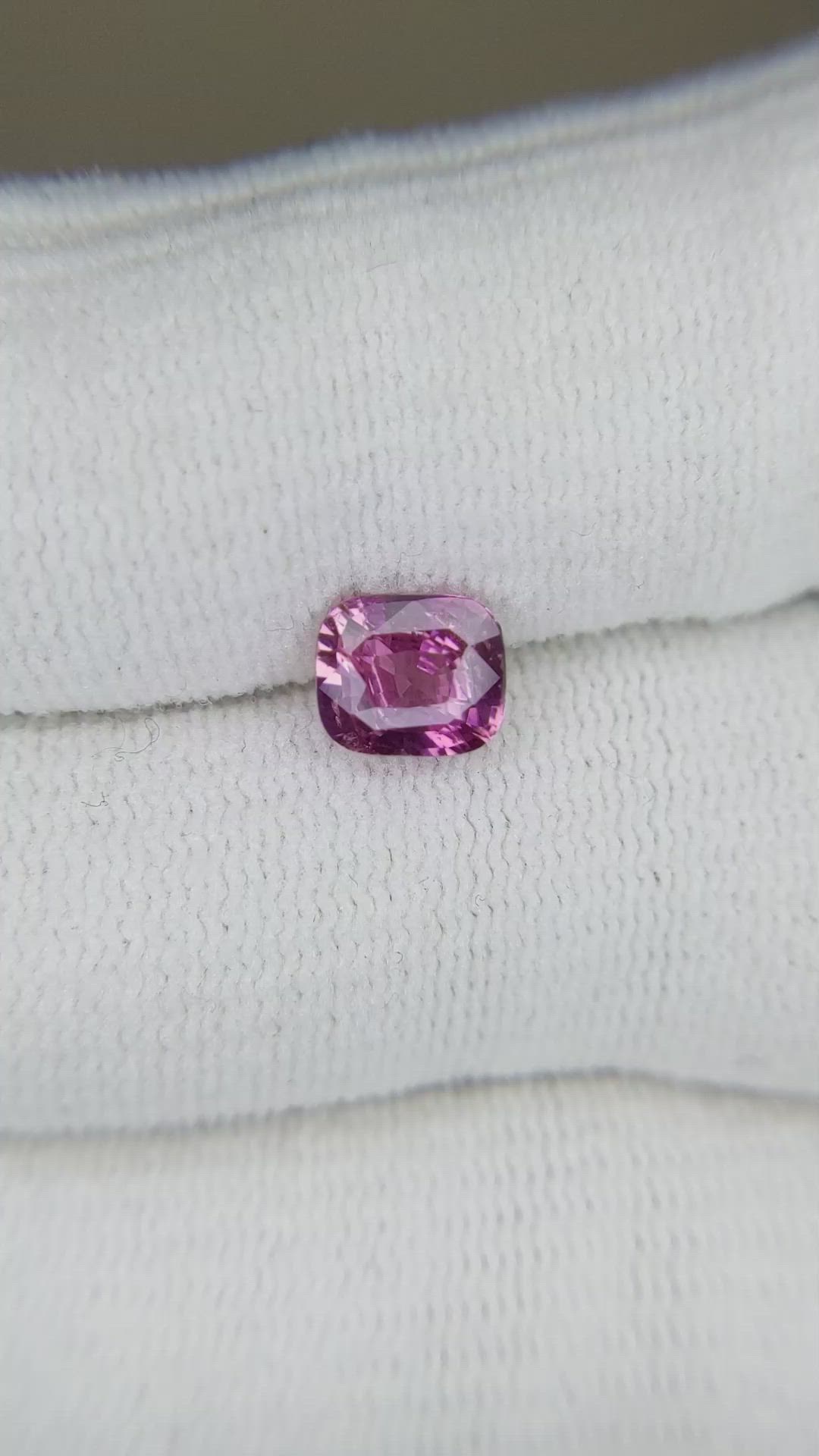 1.52 Ct. Pinkish Purple Sapphire from Ceylon (Sri Lanka) Size Video
