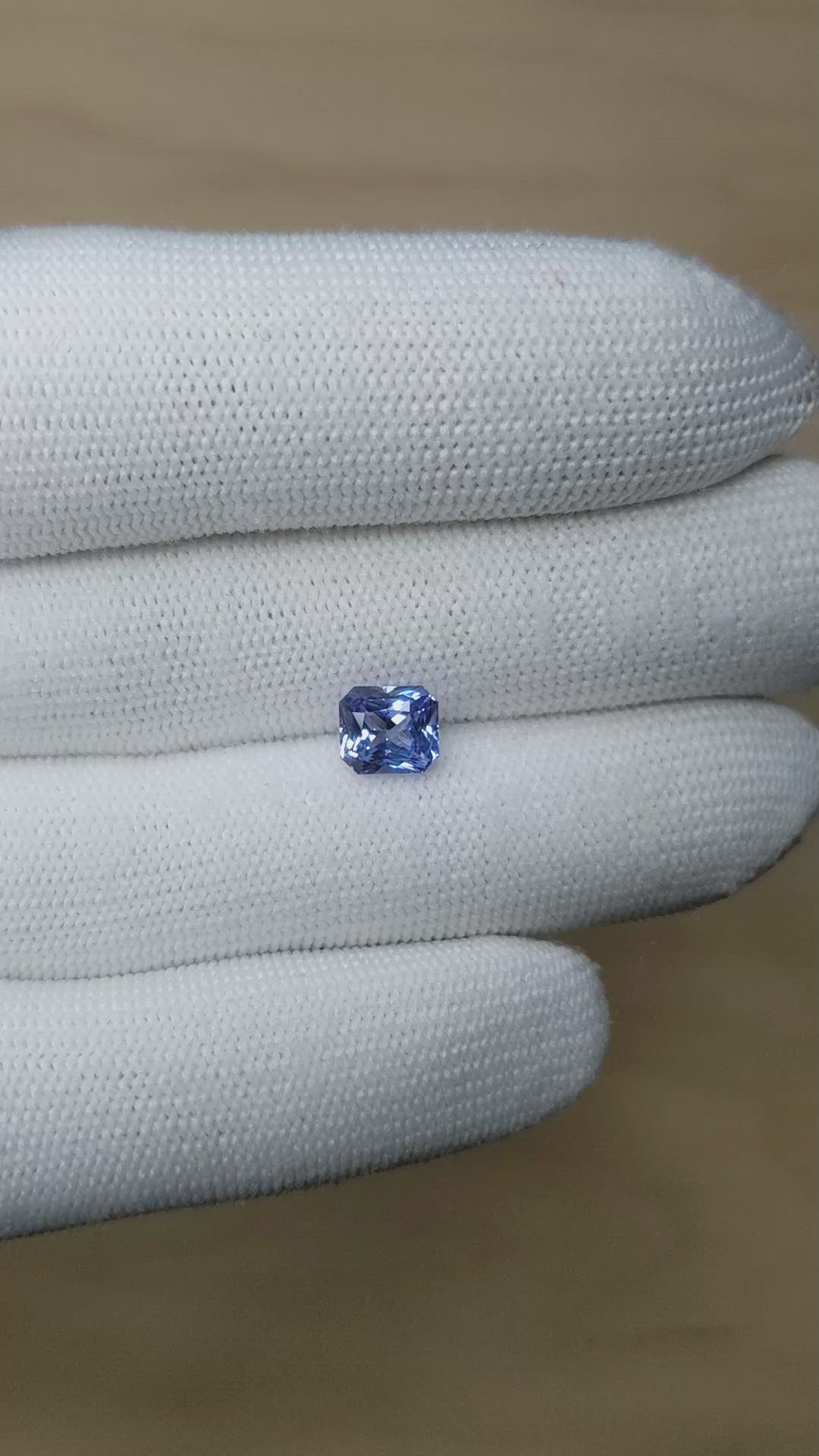 2.10 Ct. Blue Sapphire from Ceylon (Sri Lanka) Size Video