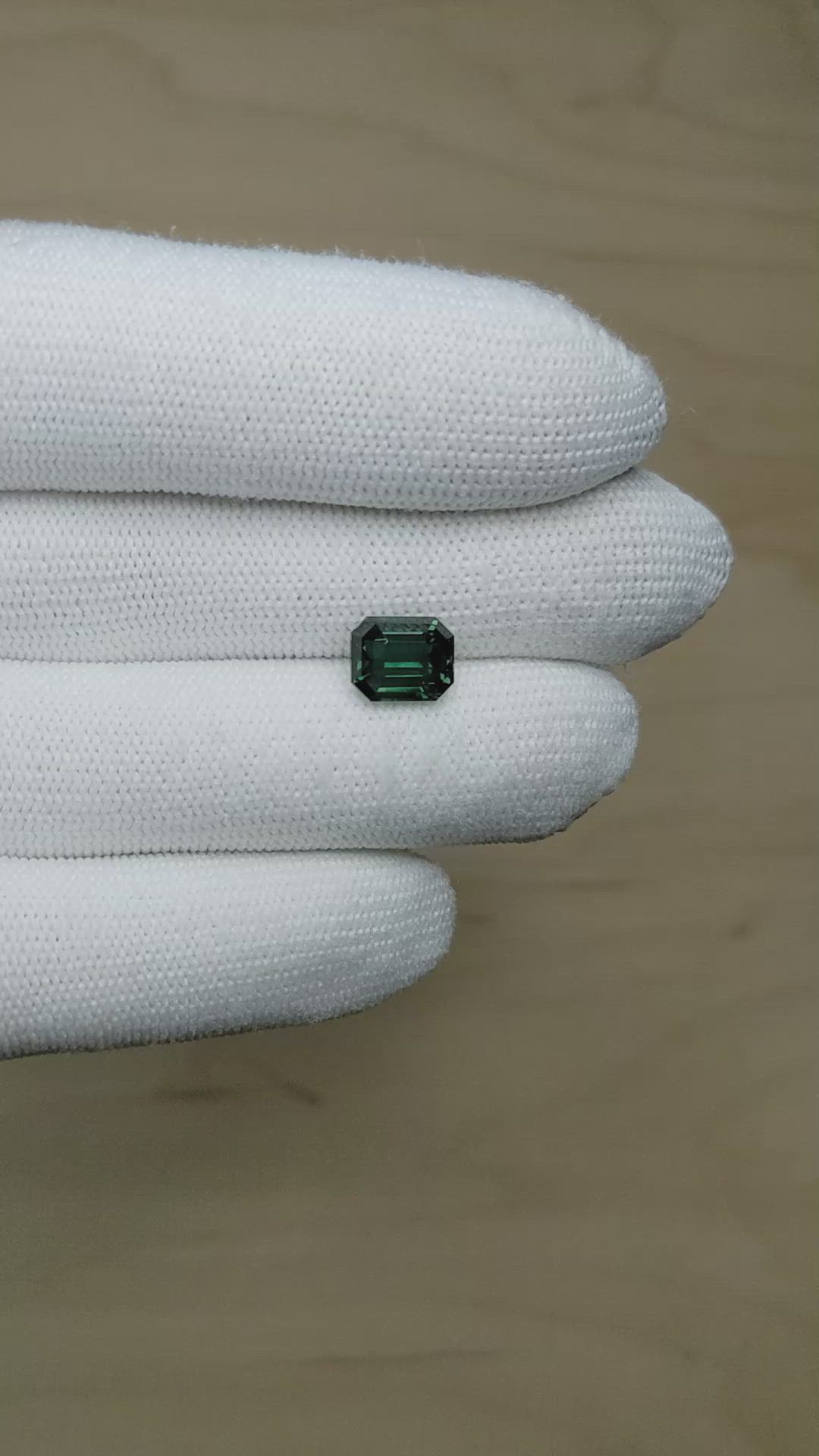3.80 Ct. Green Sapphire from Madagascar Size Video