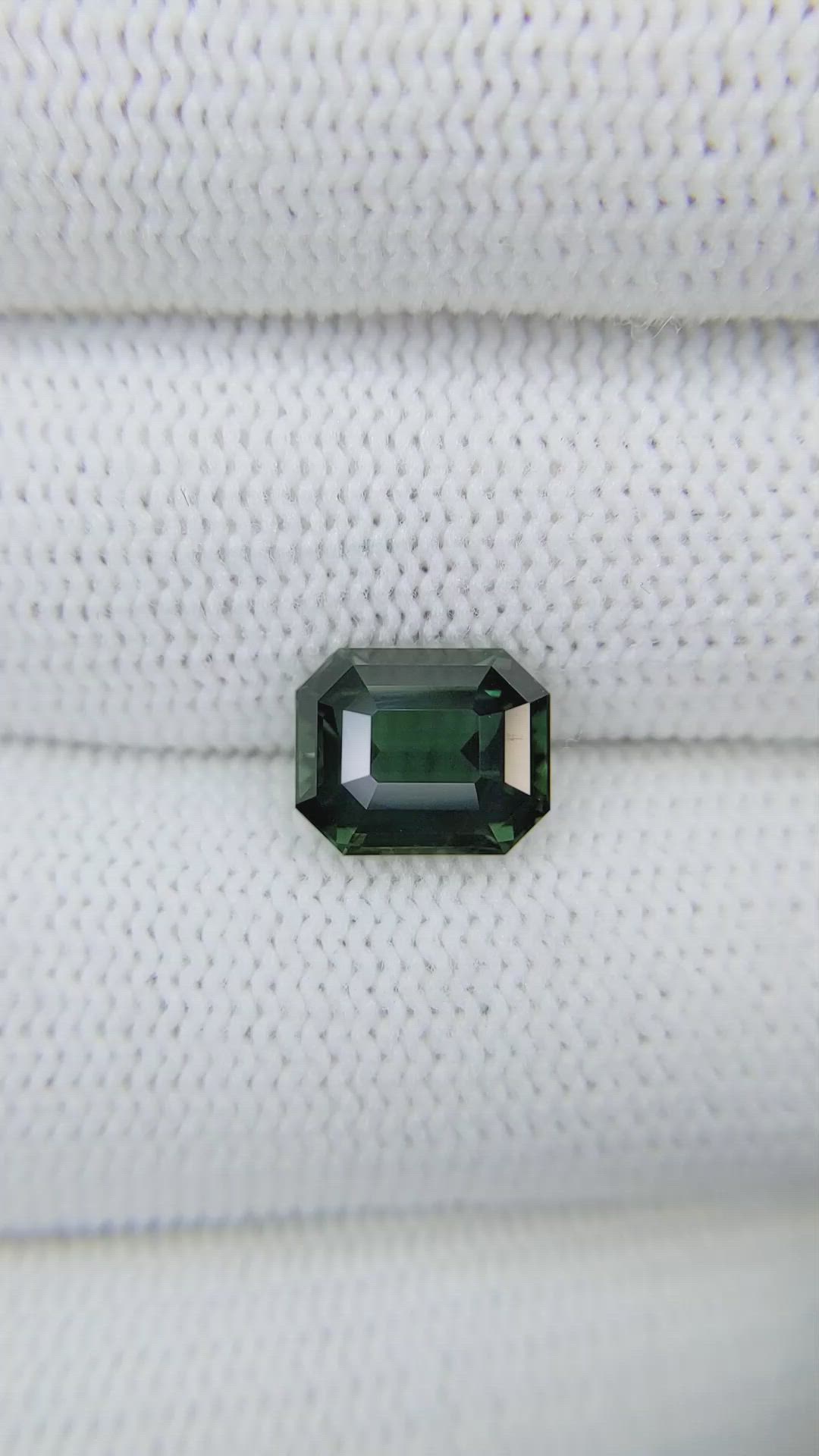 3.80 Ct. Green Sapphire from Madagascar Size Video
