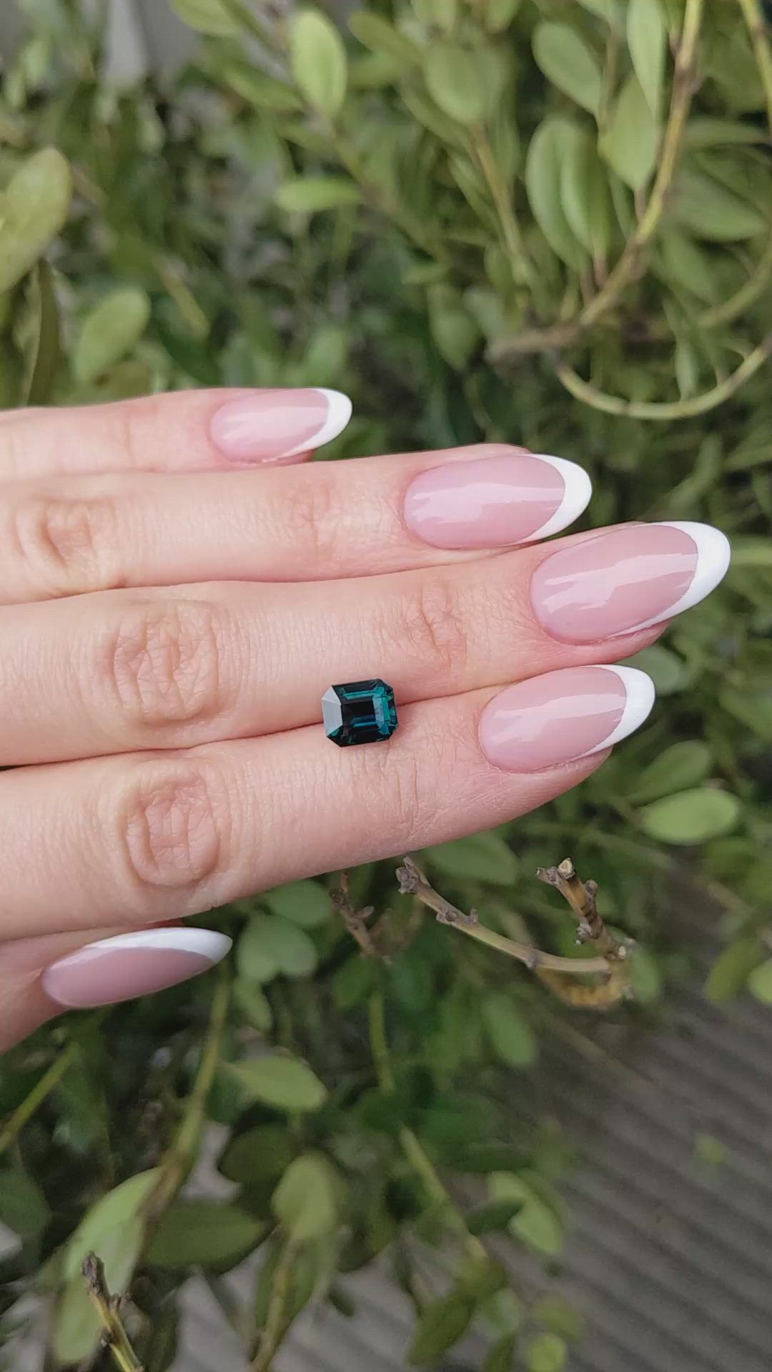 3.03 Ct. Bluish Green Sapphire from Madagascar Size Video