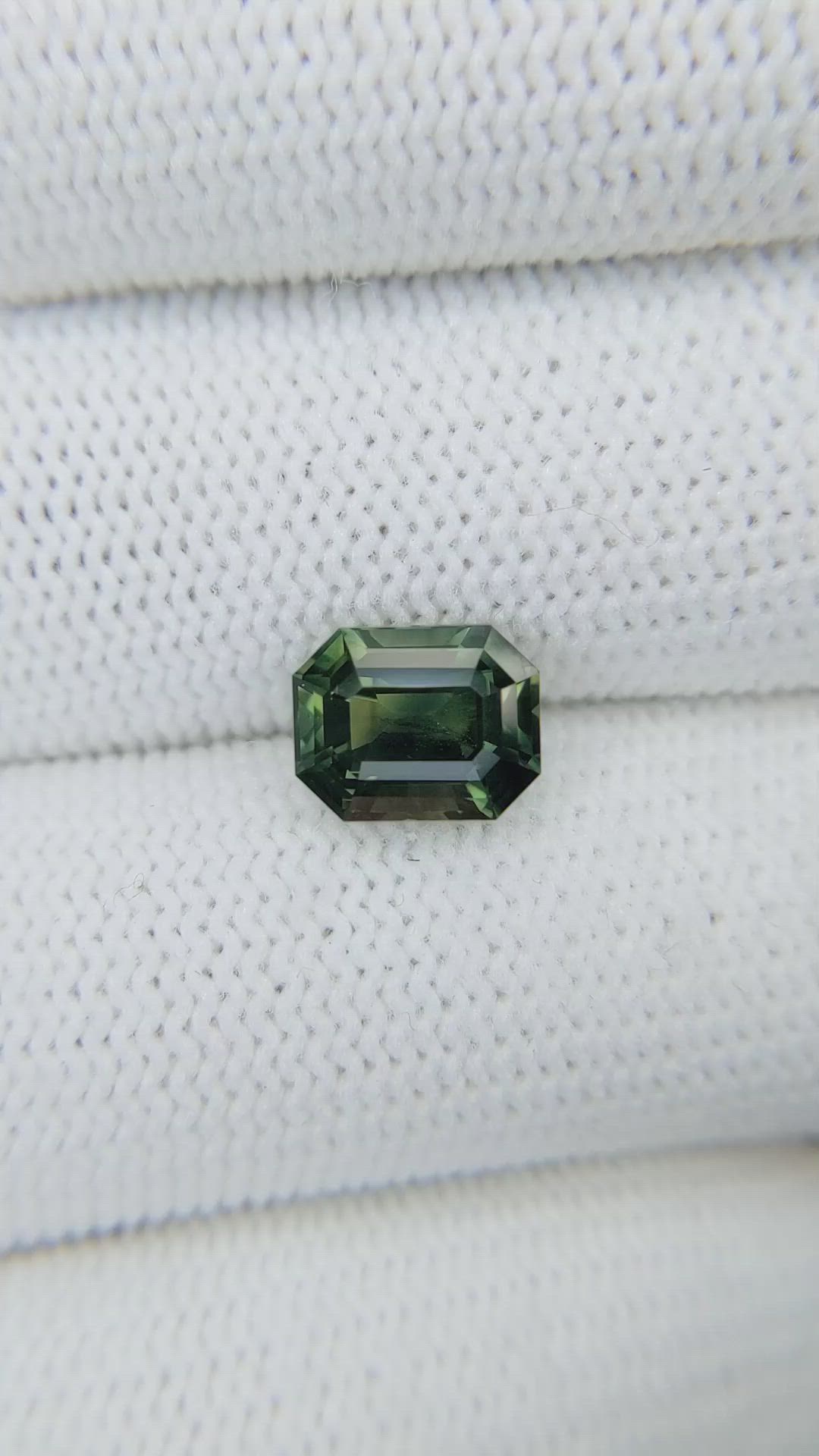 3.04 Ct. Green Sapphire from Madagascar Size Video