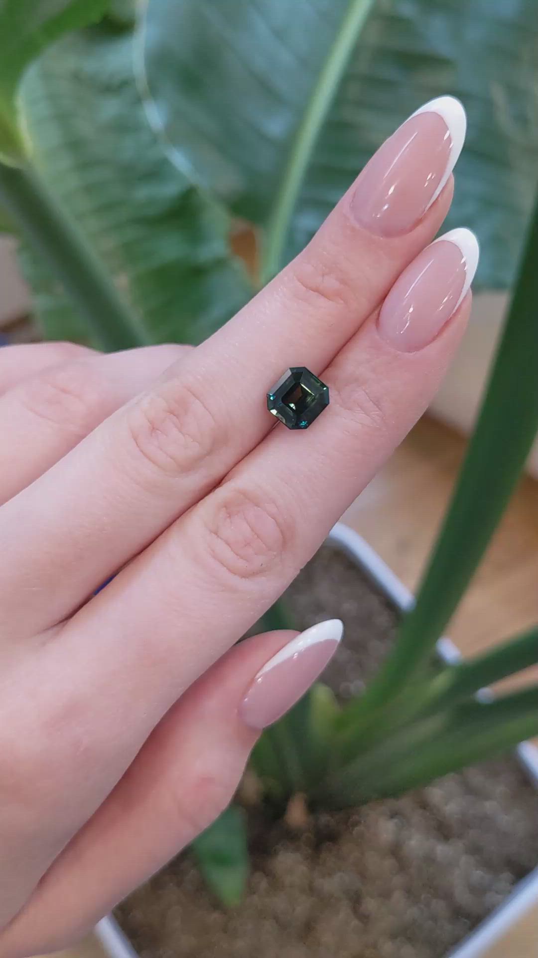 3.54 Ct. Green Sapphire from Madagascar Size Video
