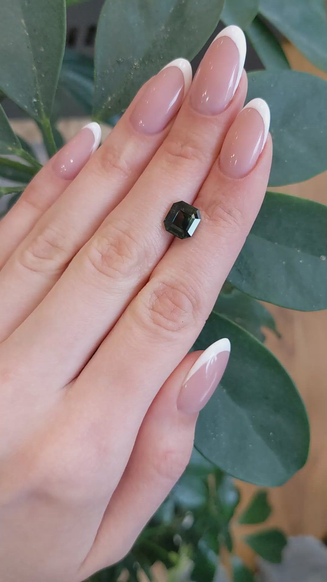 3.54 Ct. Green Sapphire from Madagascar Size Video