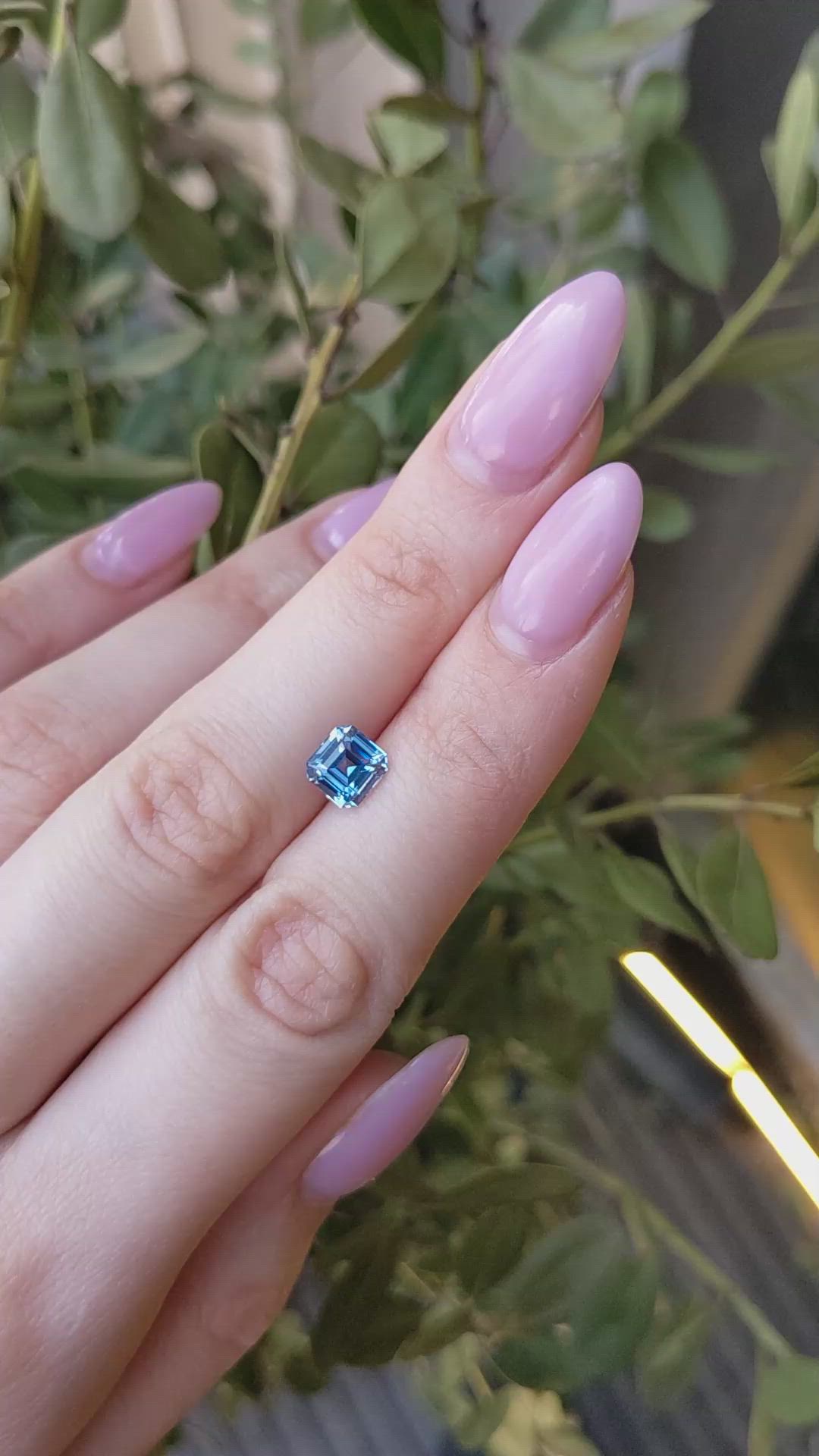 1.93 Ct. Blue Sapphire from Ceylon (Sri Lanka) Size Video