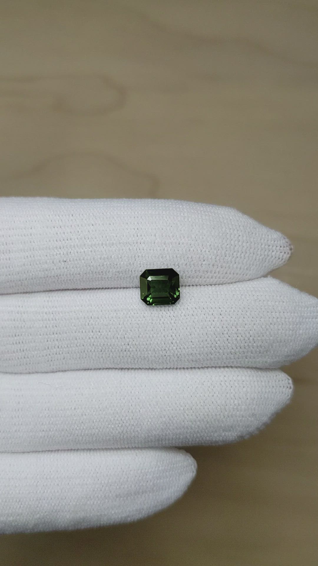 2.49 Ct. Green Sapphire from Madagascar Size Video