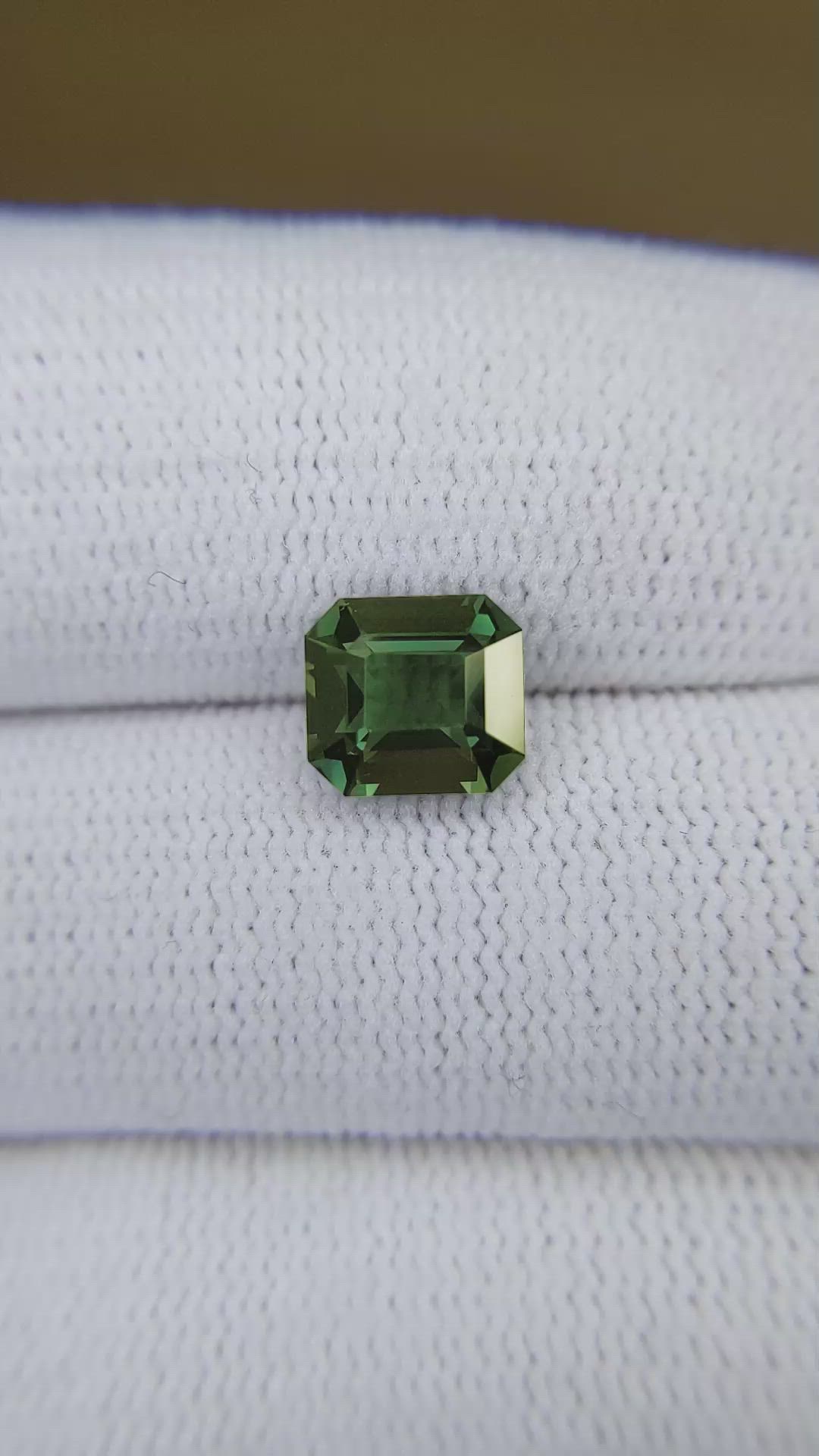 2.49 Ct. Green Sapphire from Madagascar Size Video