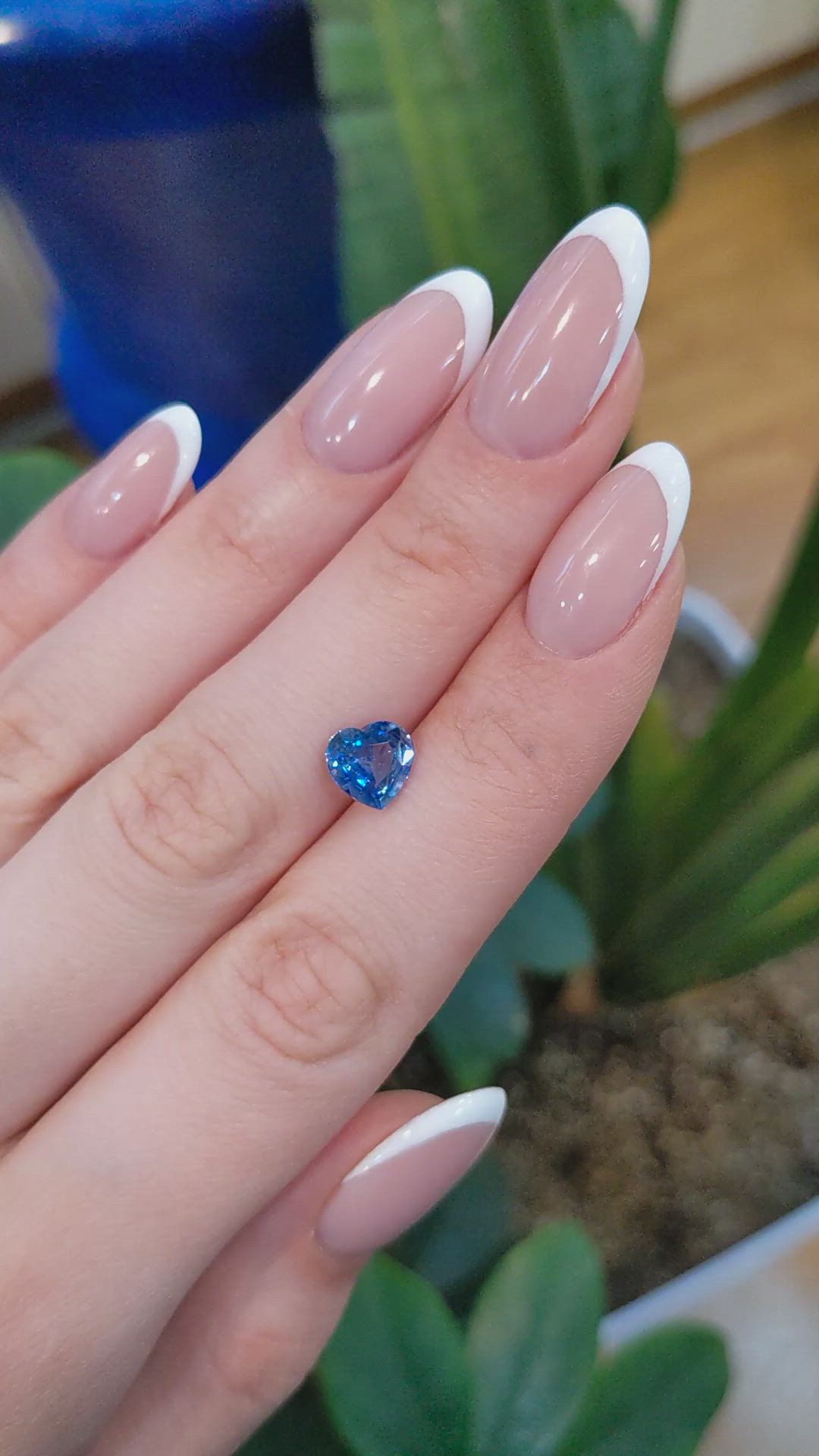 2.08 Ct. Blue Sapphire from Ceylon (Sri Lanka) Size Video