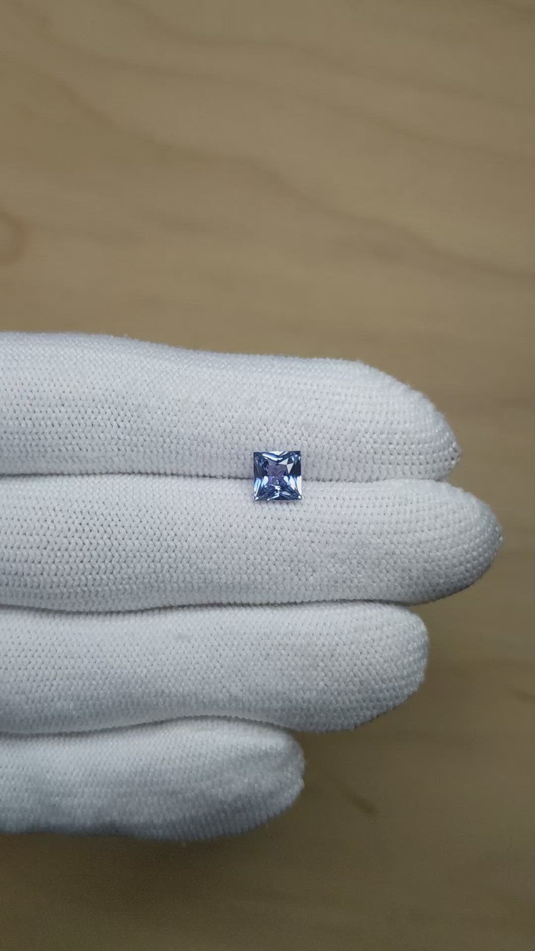1.55 Ct. Blue Sapphire from Ceylon (Sri Lanka) Size Video