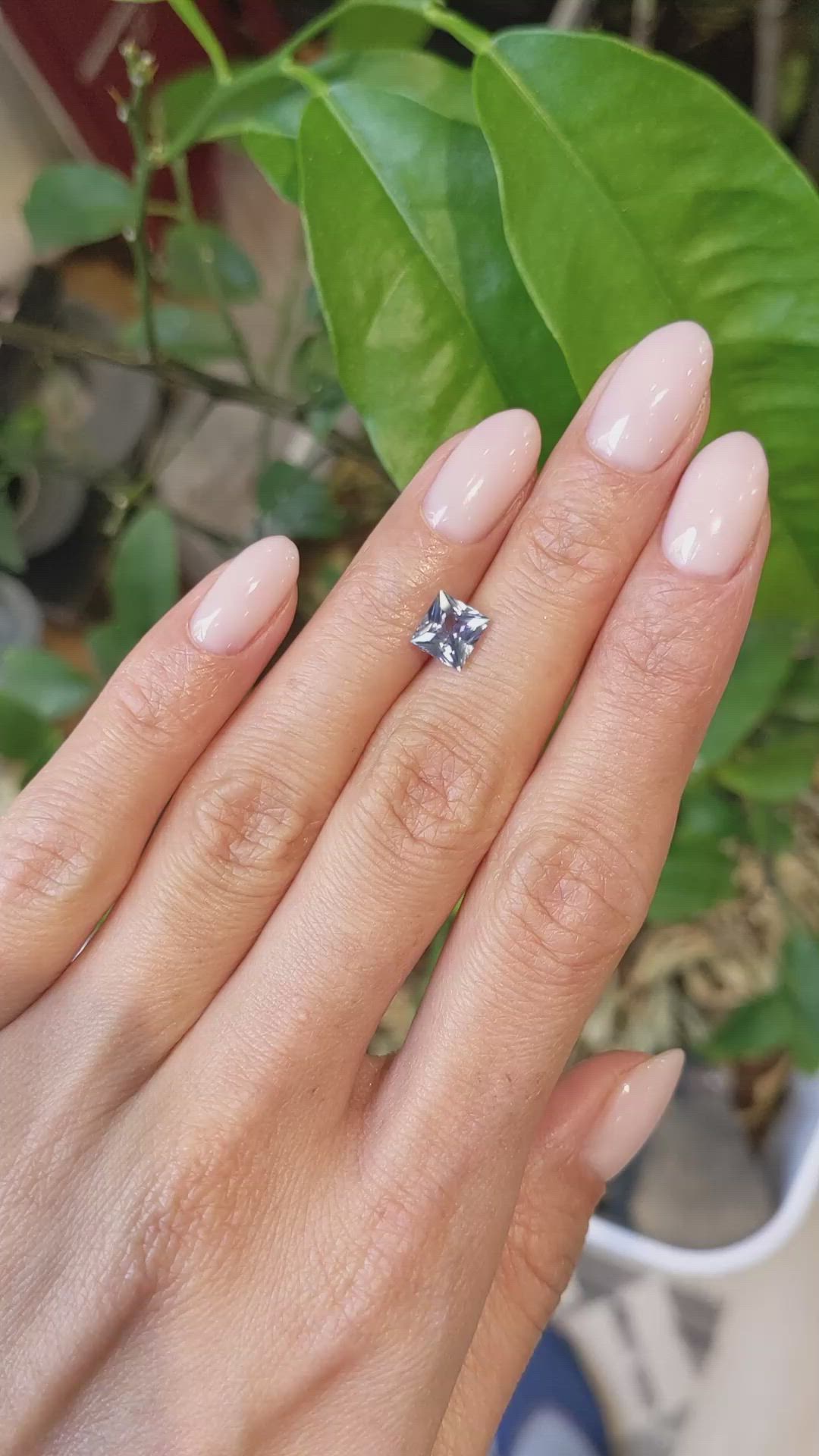 1.55 Ct. Blue Sapphire from Ceylon (Sri Lanka) Size Video