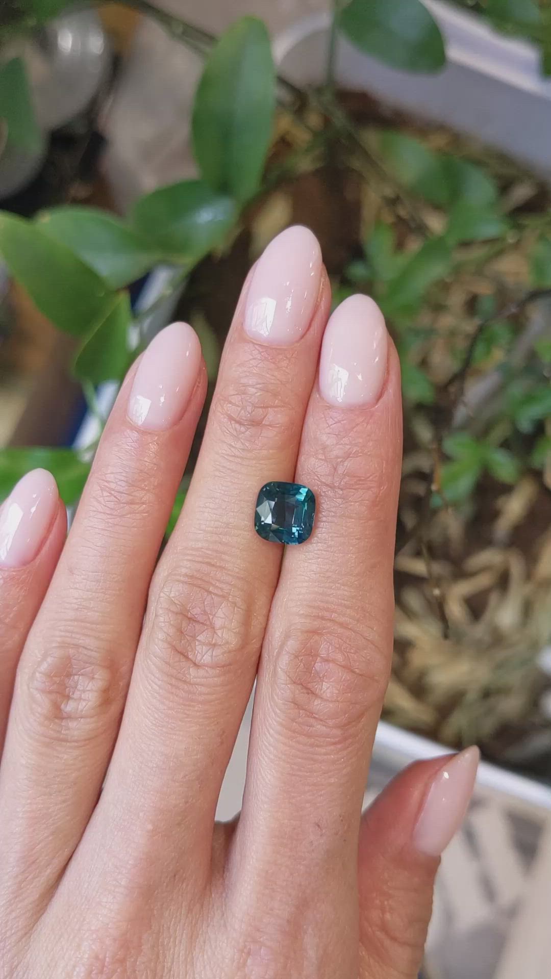 3.02 Ct. Green Sapphire from Madagascar Size Video
