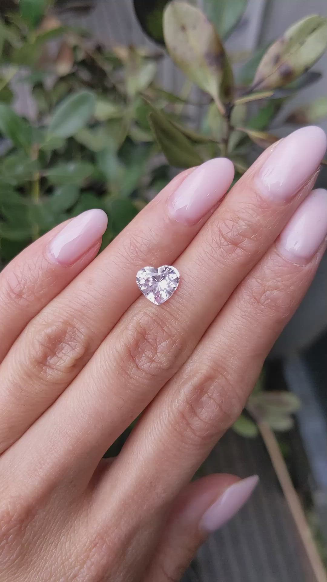 2.52 Ct. Pink Sapphire from Ceylon (Sri Lanka) Size Video
