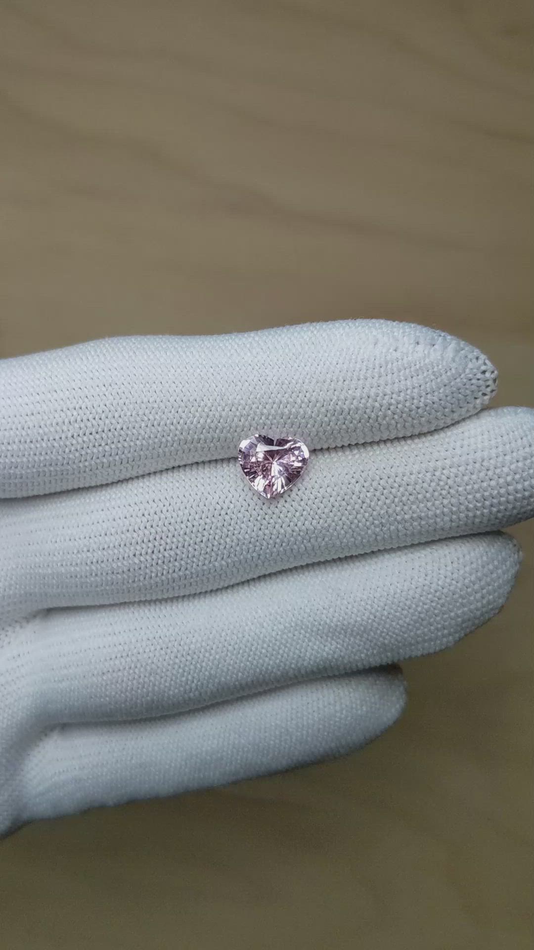 2.52 Ct. Pink Sapphire from Ceylon (Sri Lanka) Size Video