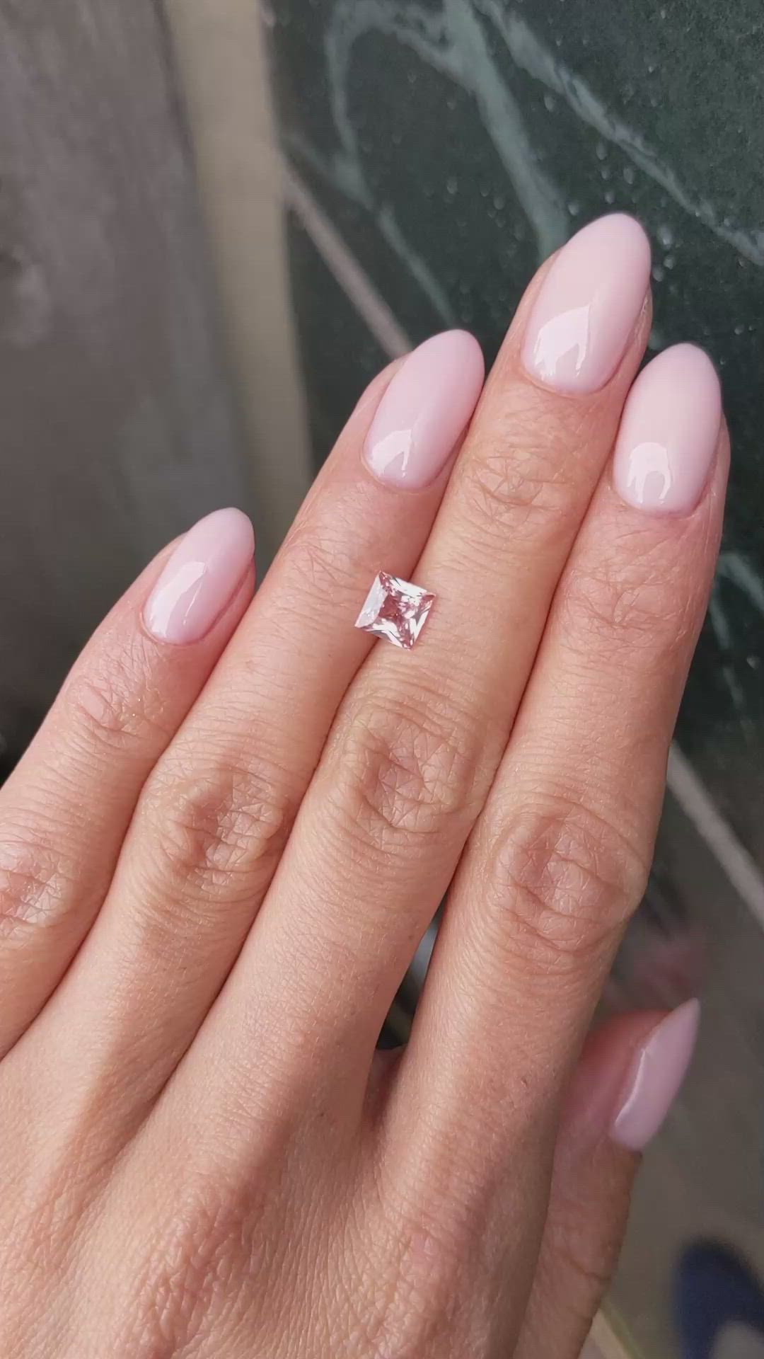 1.12 Ct. Padparadscha Sapphire from Ceylon (Sri Lanka) Size Video