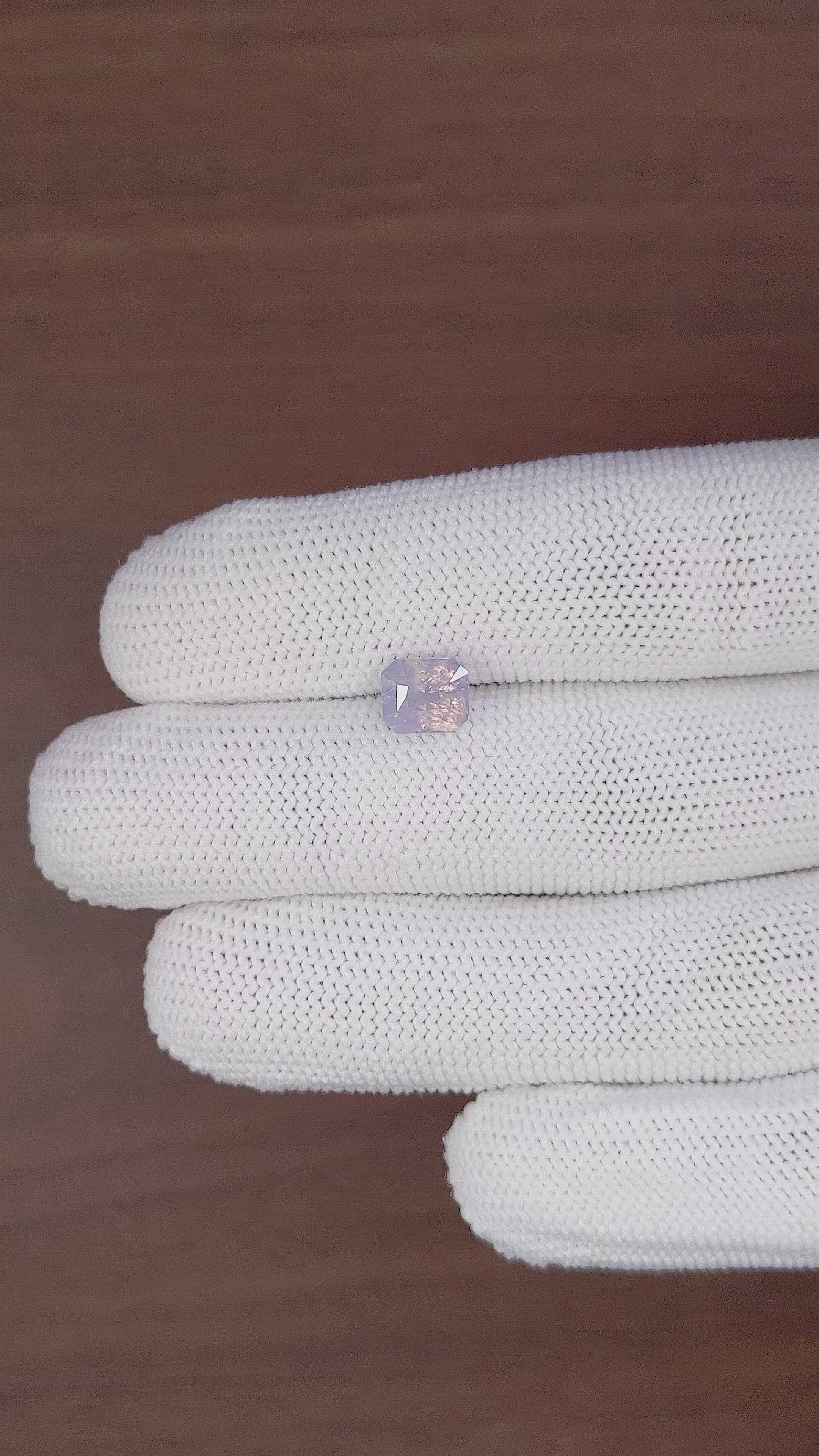 2.64 Ct. Purplish Blue Sapphire from Ceylon (Sri Lanka) Size Video