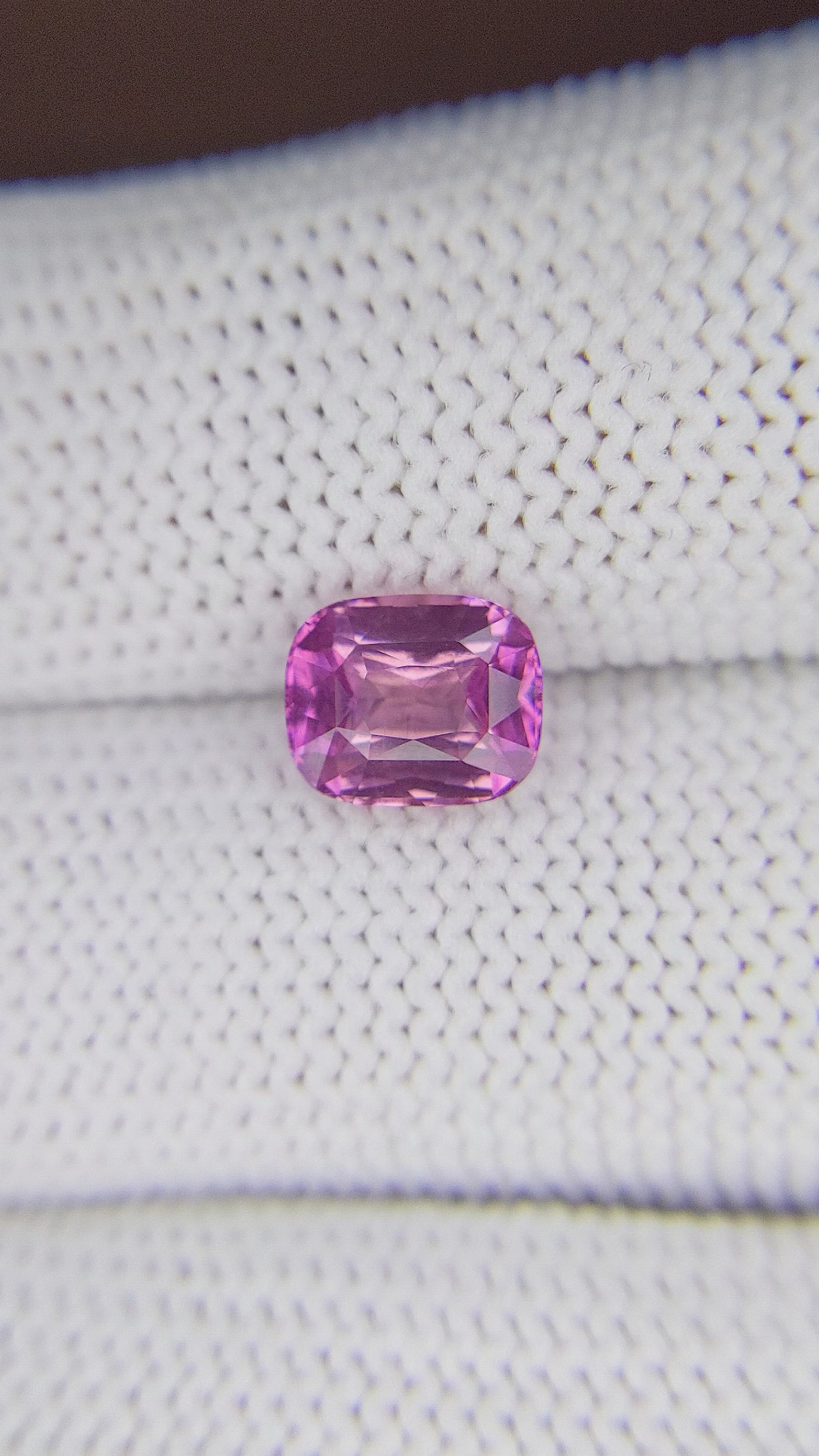 2.07 Ct. Purplish Pink Sapphire from Madagascar Size Video