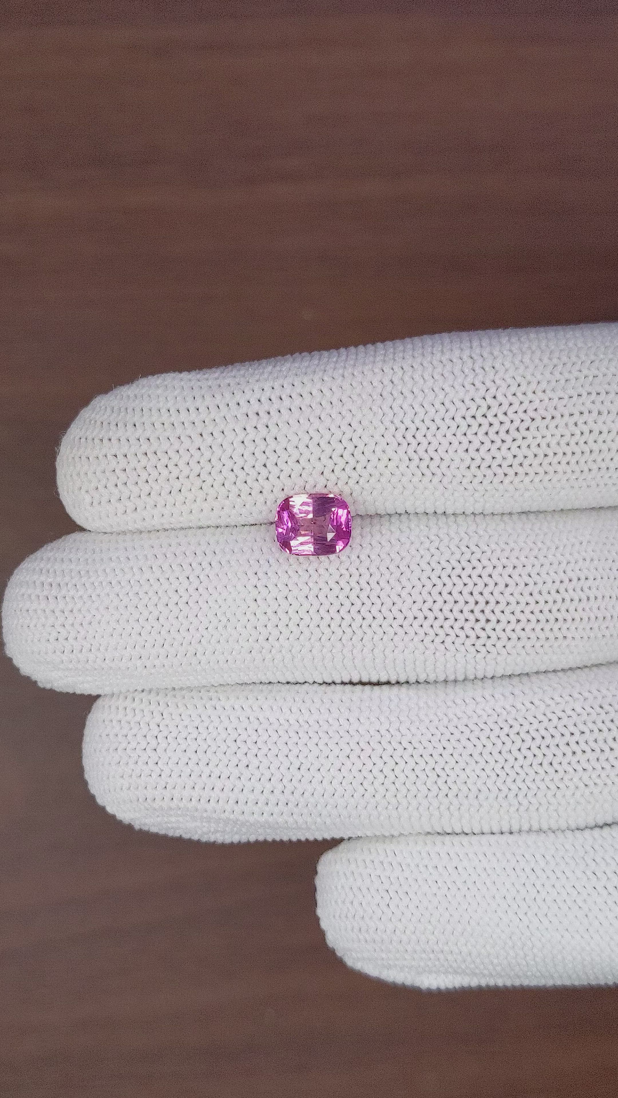 2.07 Ct. Purplish Pink Sapphire from Madagascar Size Video