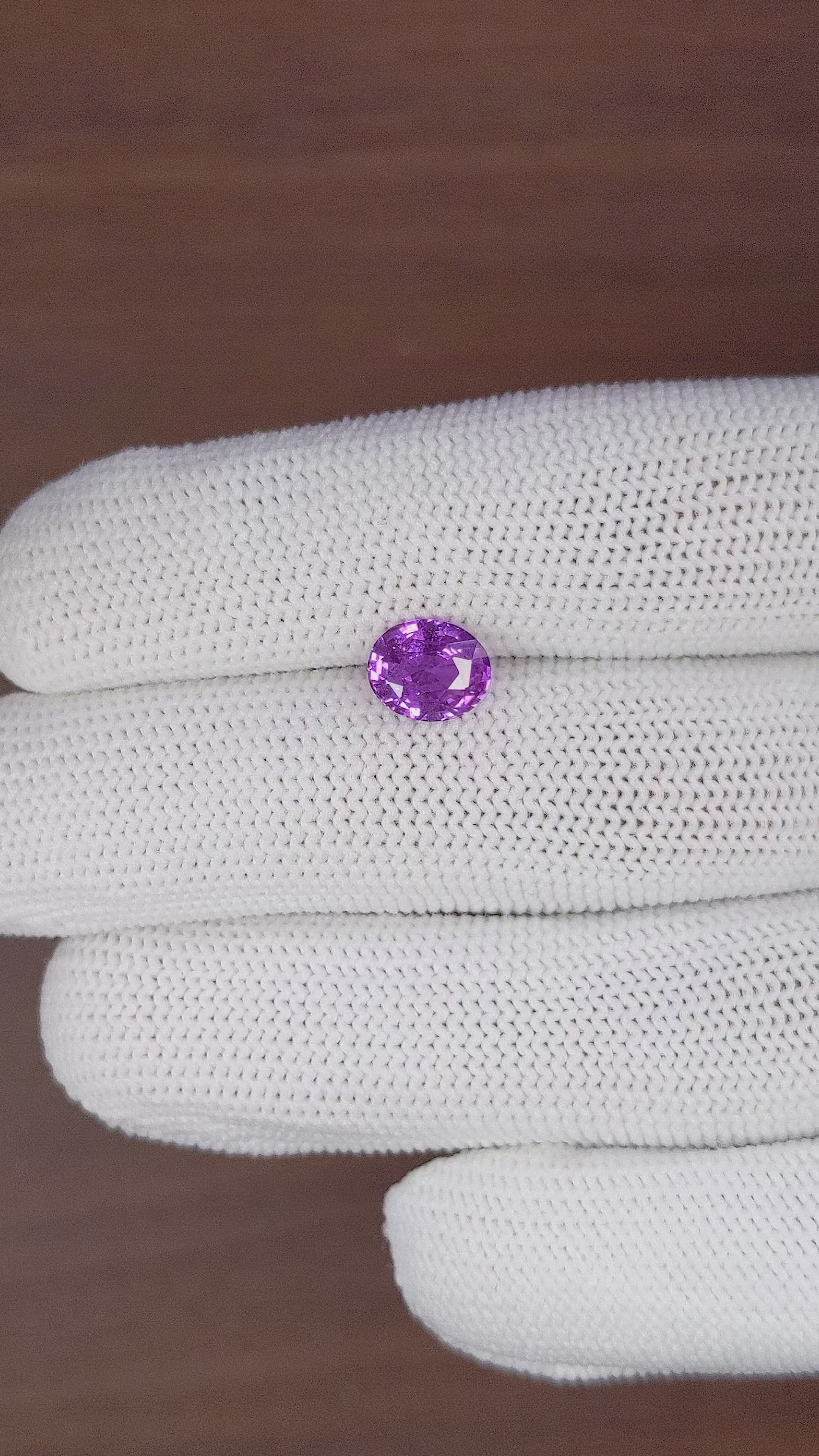 2.06 Ct. Purple Sapphire from Madagascar Size Video