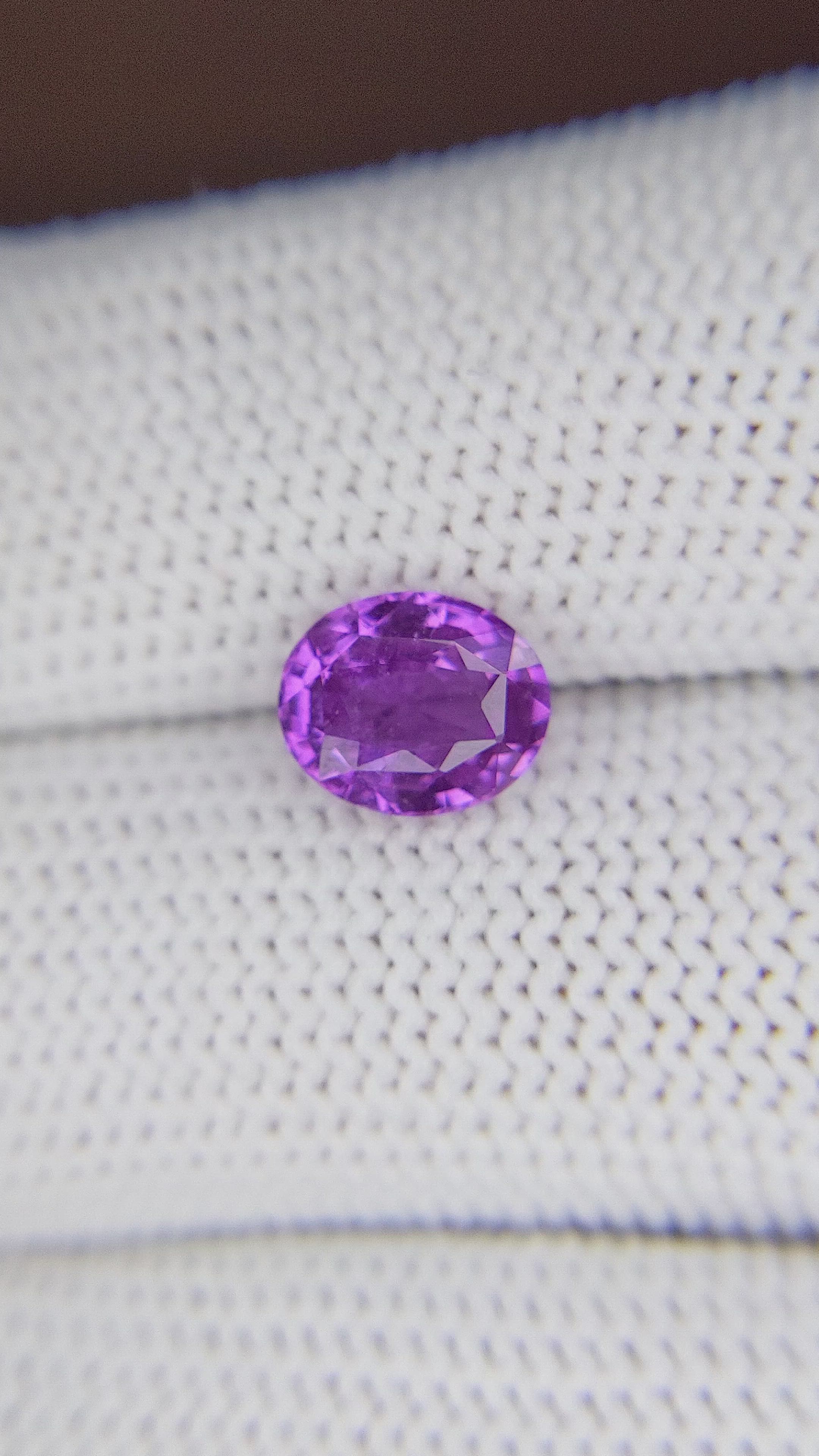 2.06 Ct. Purple Sapphire from Madagascar Size Video
