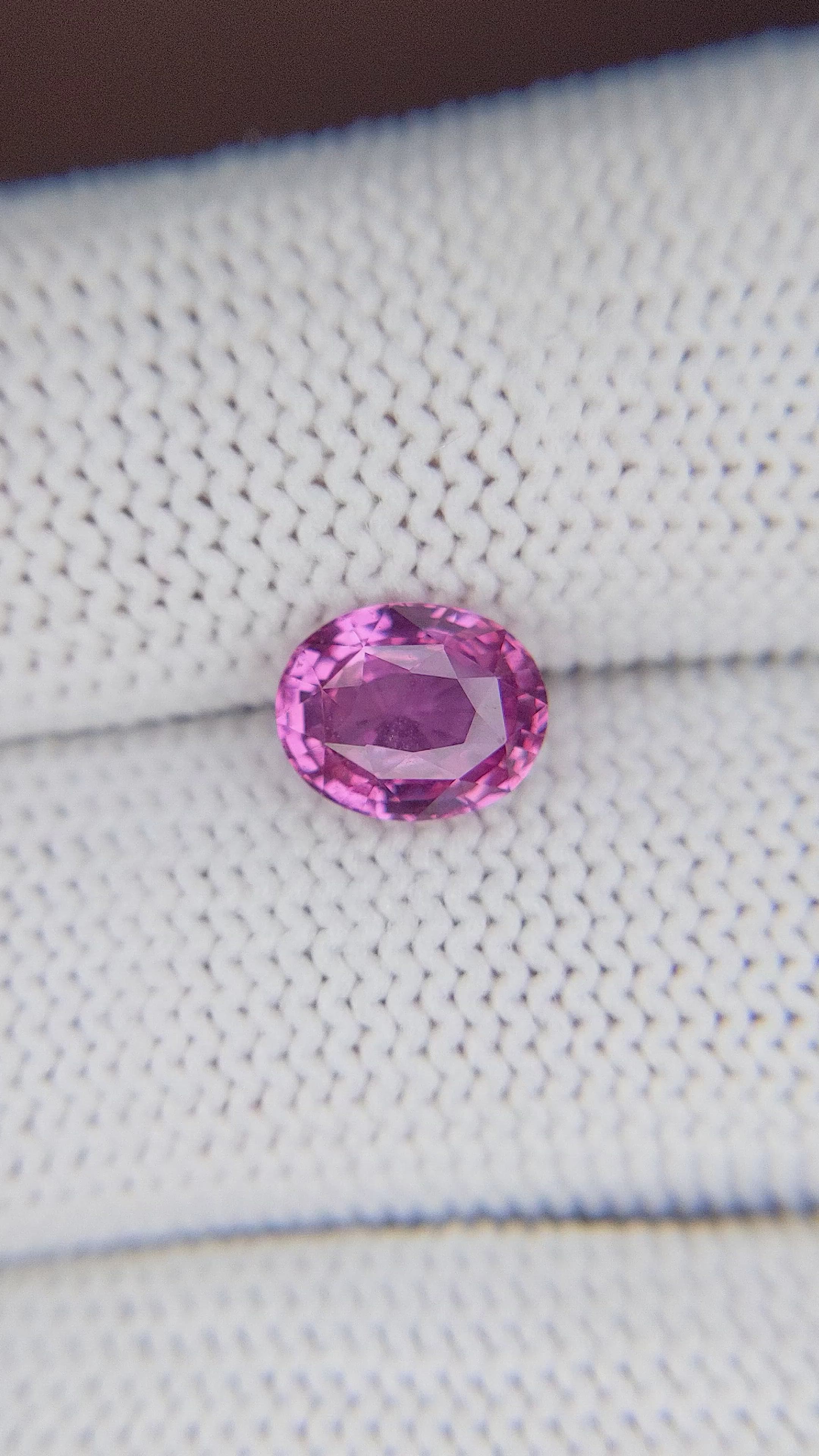 2.02 Ct. Purplish Pink Sapphire from Madagascar Size Video