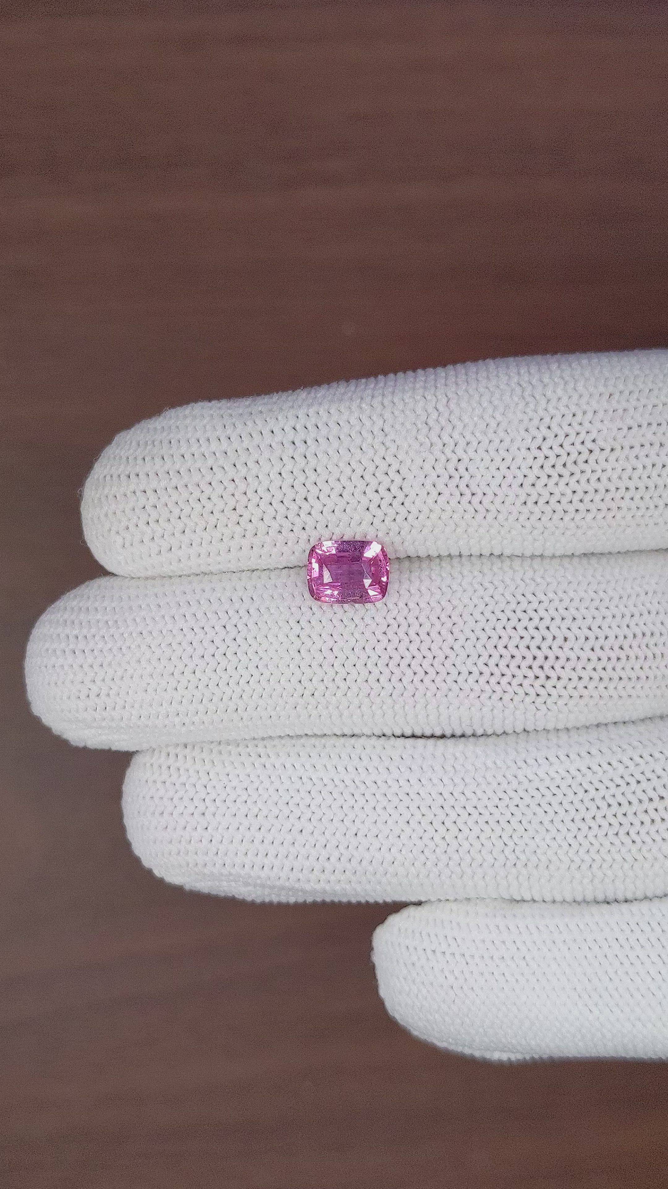 1.51 Ct. Purplish Pink Sapphire from Madagascar Size Video