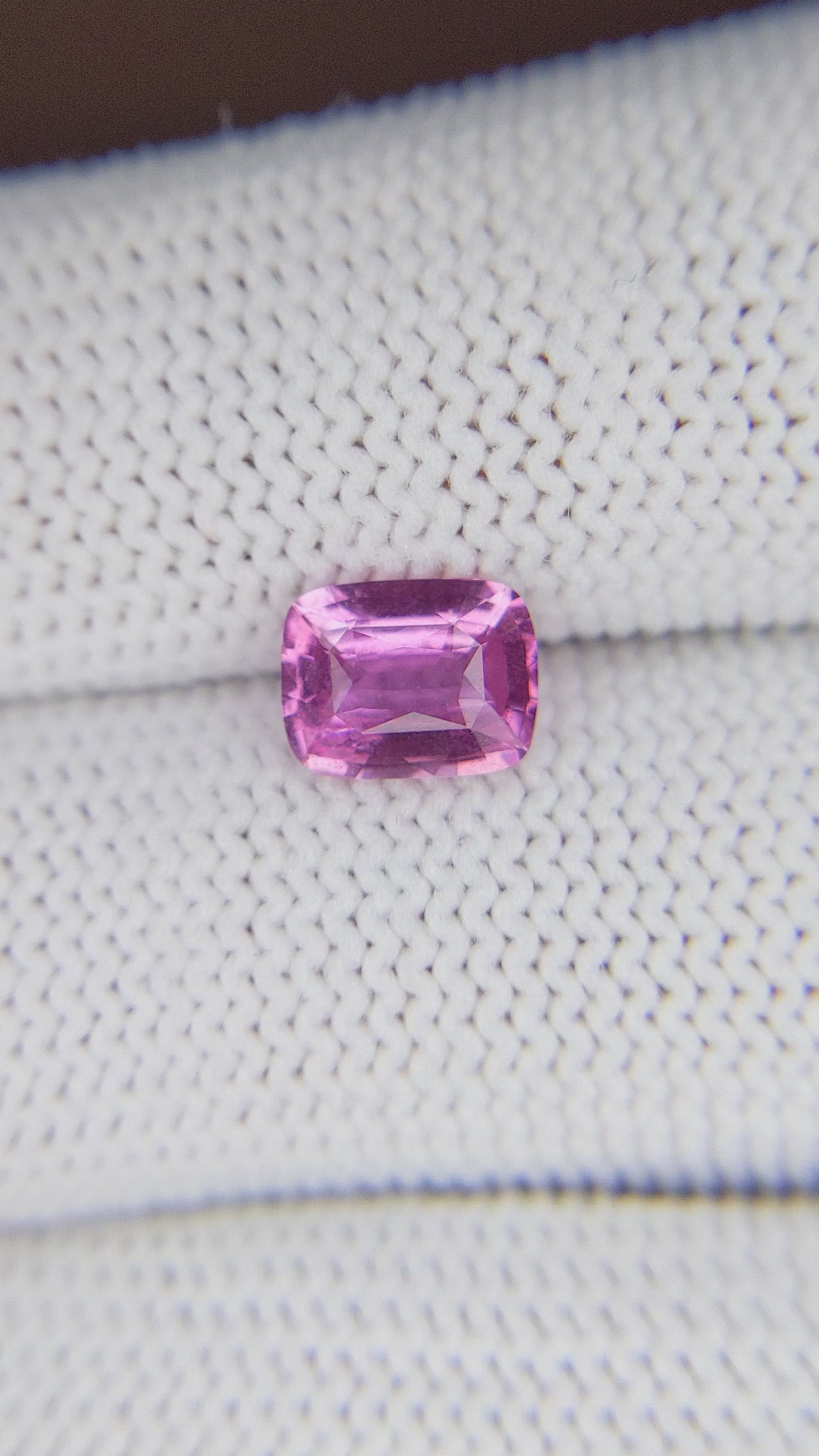 1.51 Ct. Purplish Pink Sapphire from Madagascar Size Video