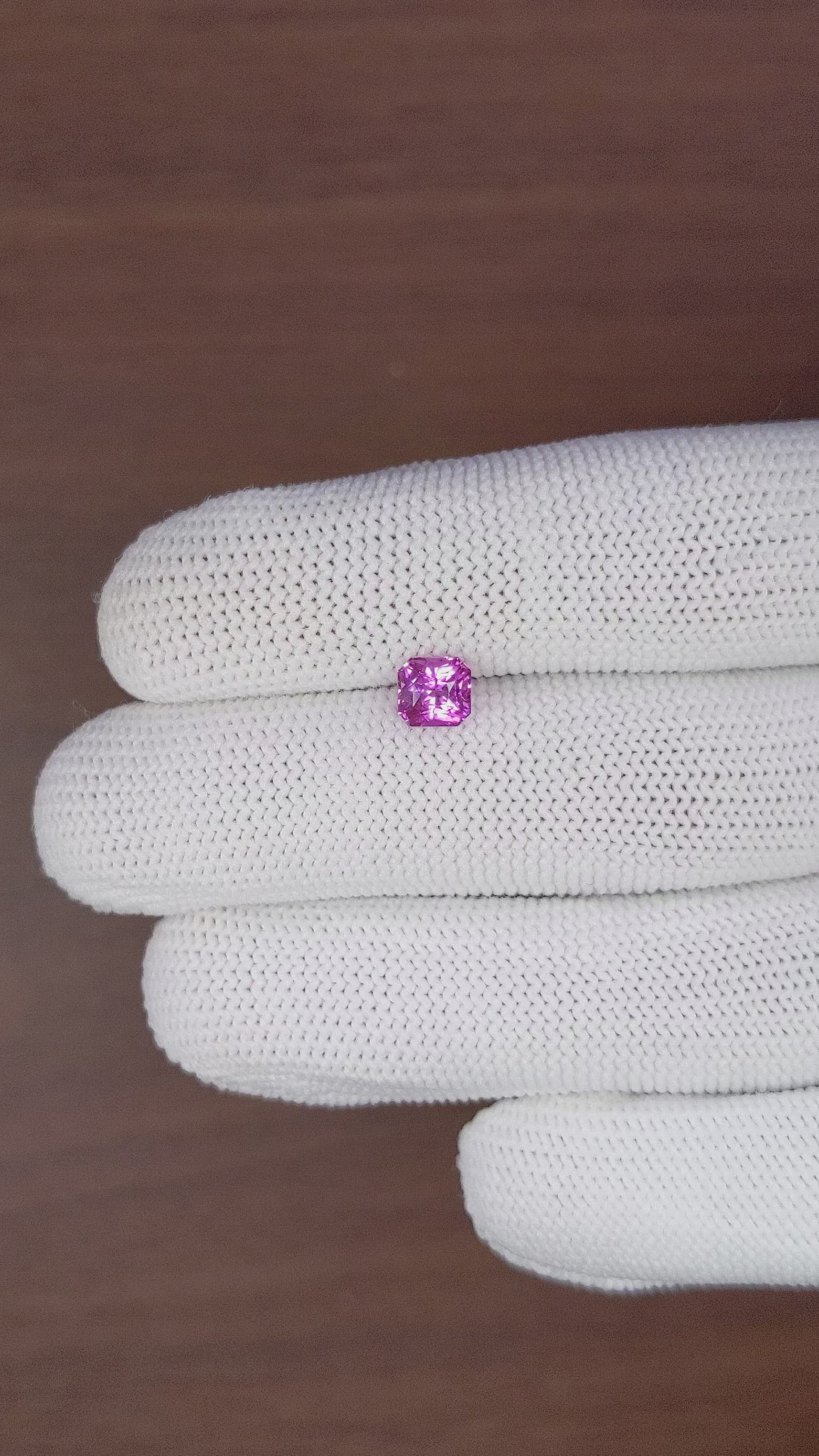 1.10 Ct. Purplish Pink Sapphire from Madagascar Size Video