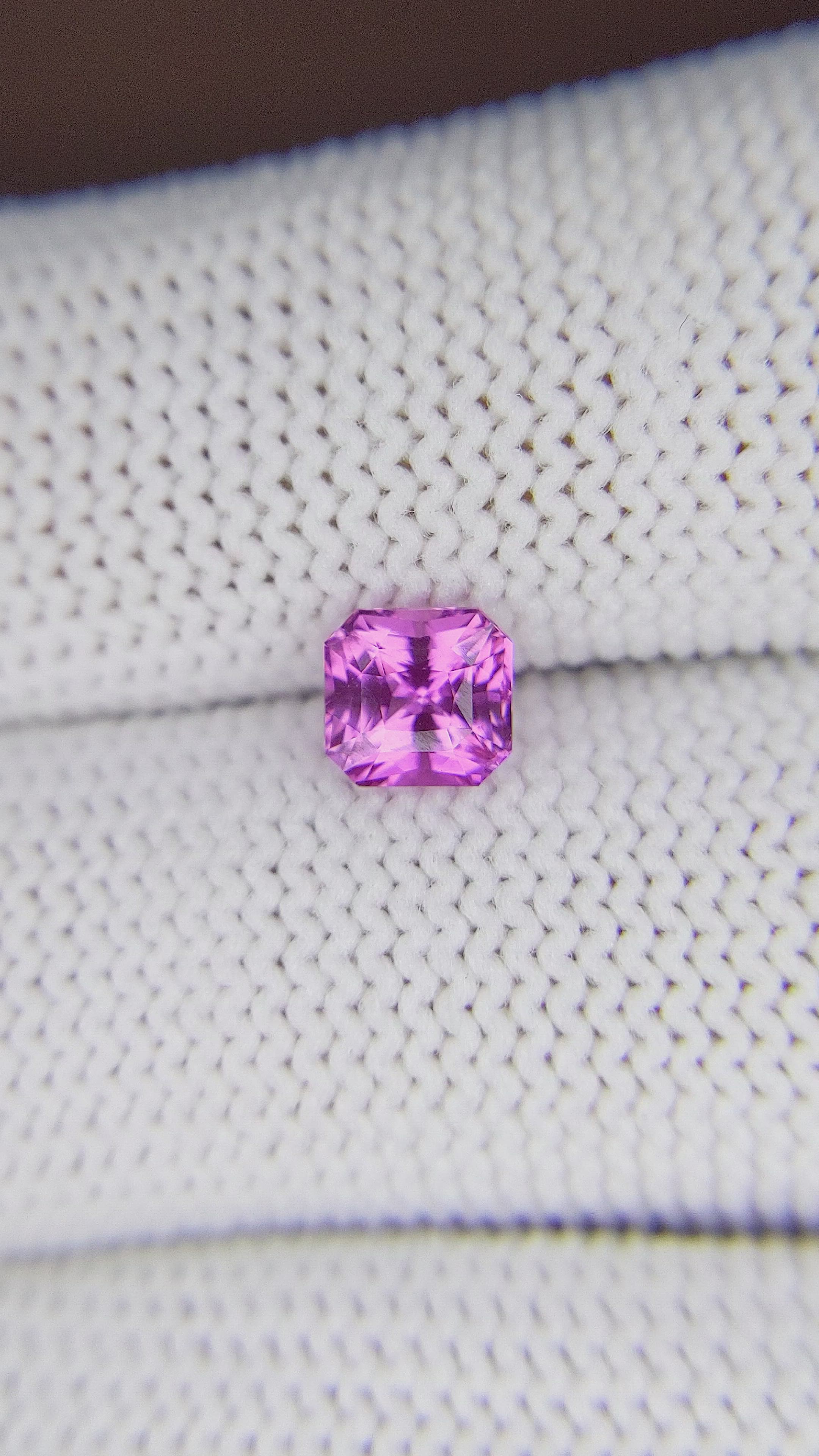 1.10 Ct. Purplish Pink Sapphire from Madagascar Size Video