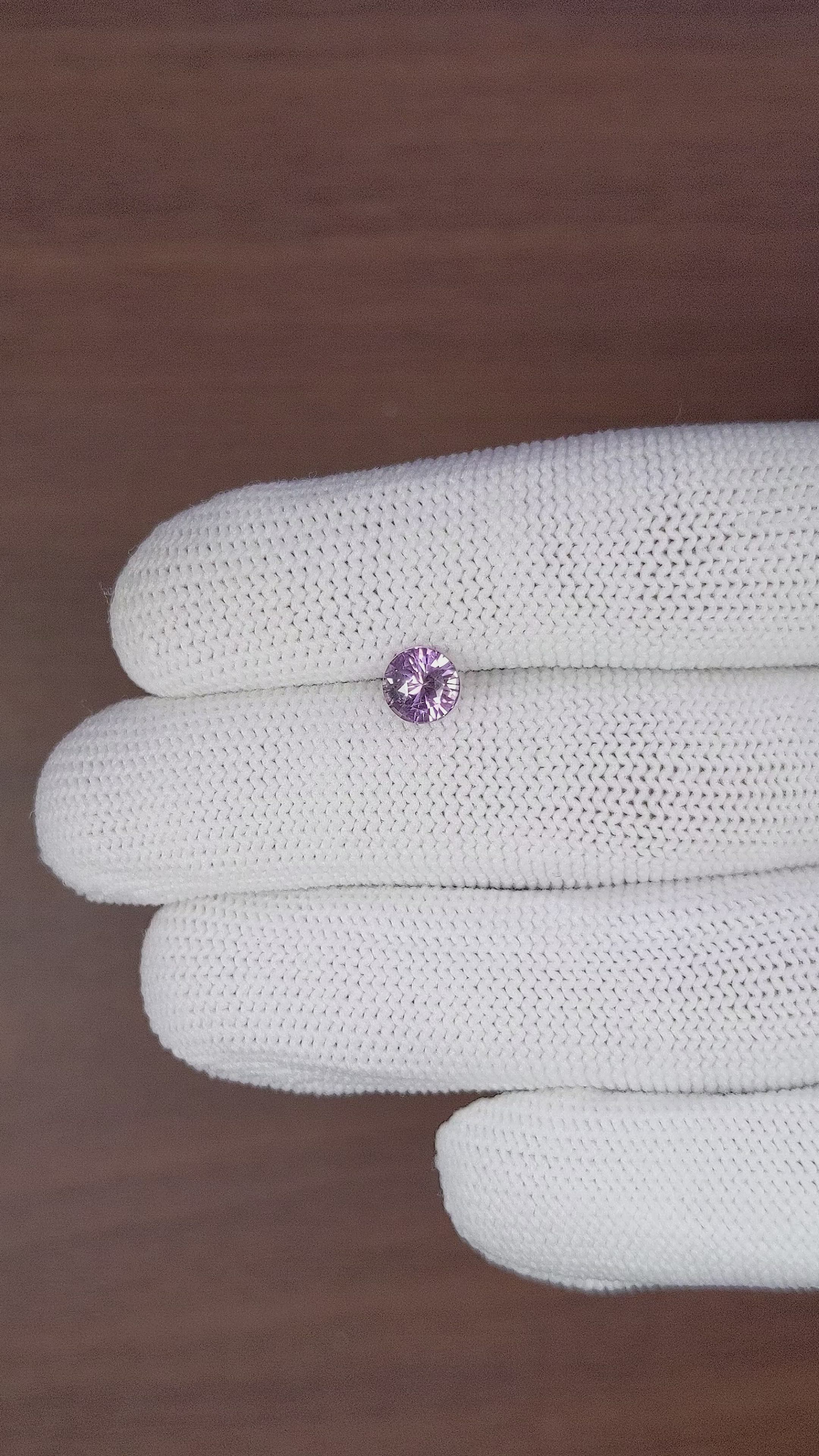 1.17 Ct. Purple Sapphire from Madagascar Size Video