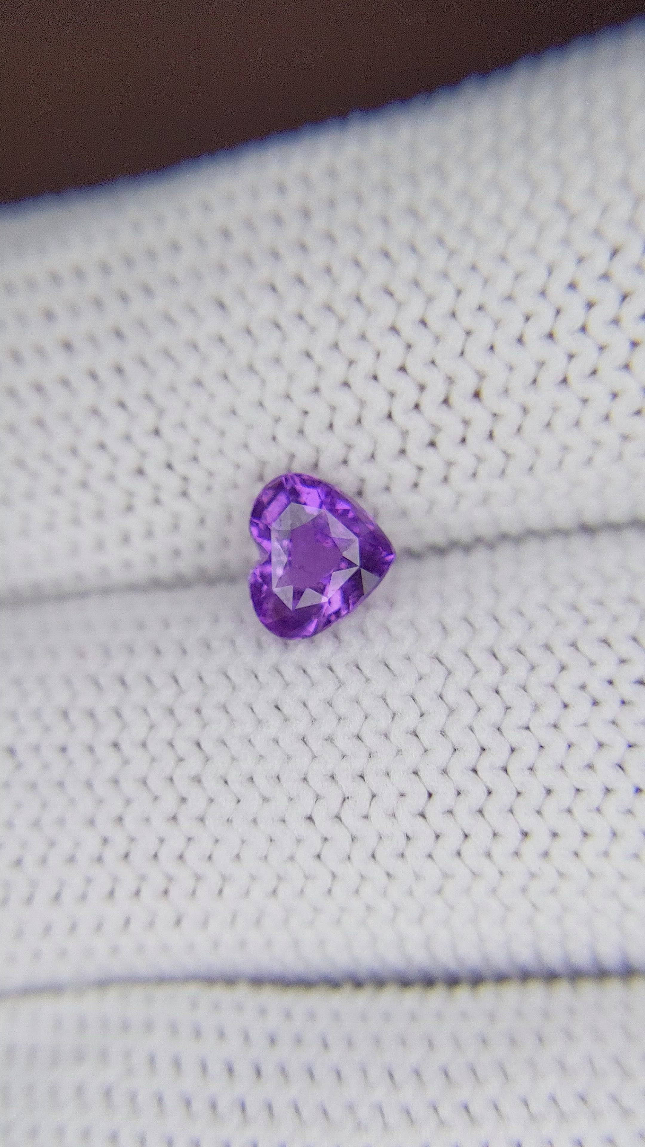 1.00 Ct. Purple Sapphire from Madagascar Size Video