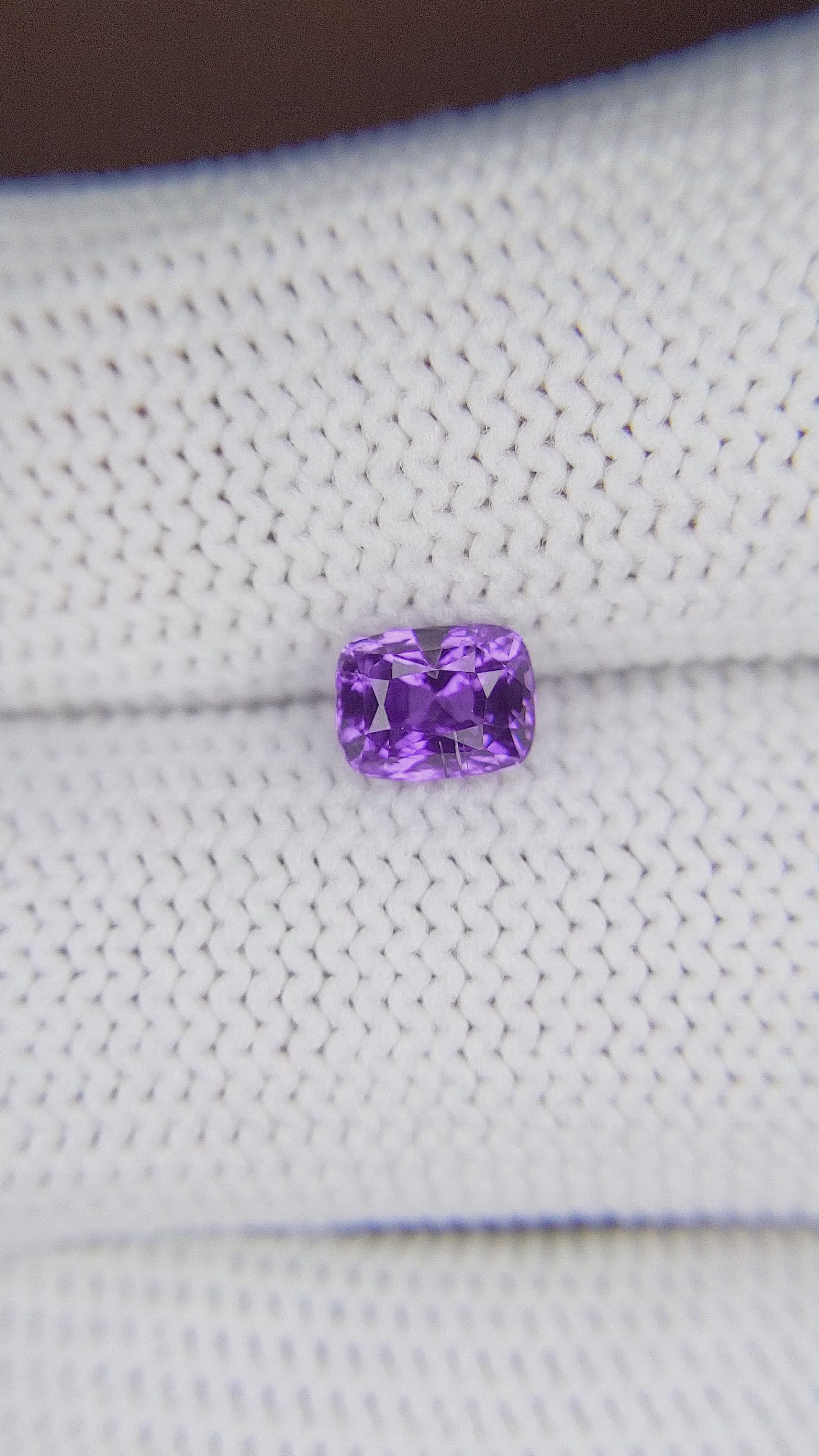 1.08 Ct. Purple Sapphire from Madagascar Size Video