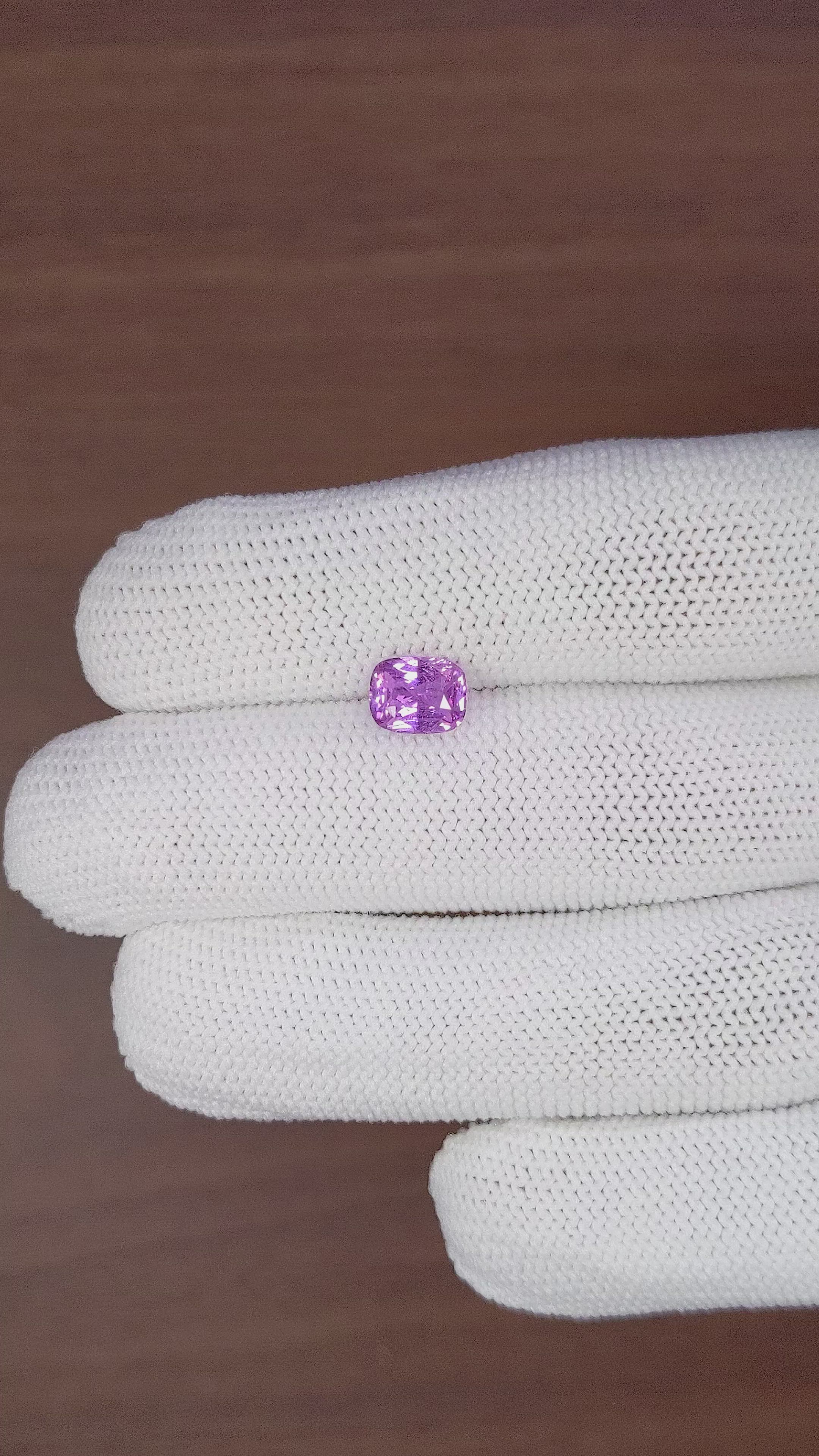 1.56 Ct. Purple Sapphire from Madagascar Size Video